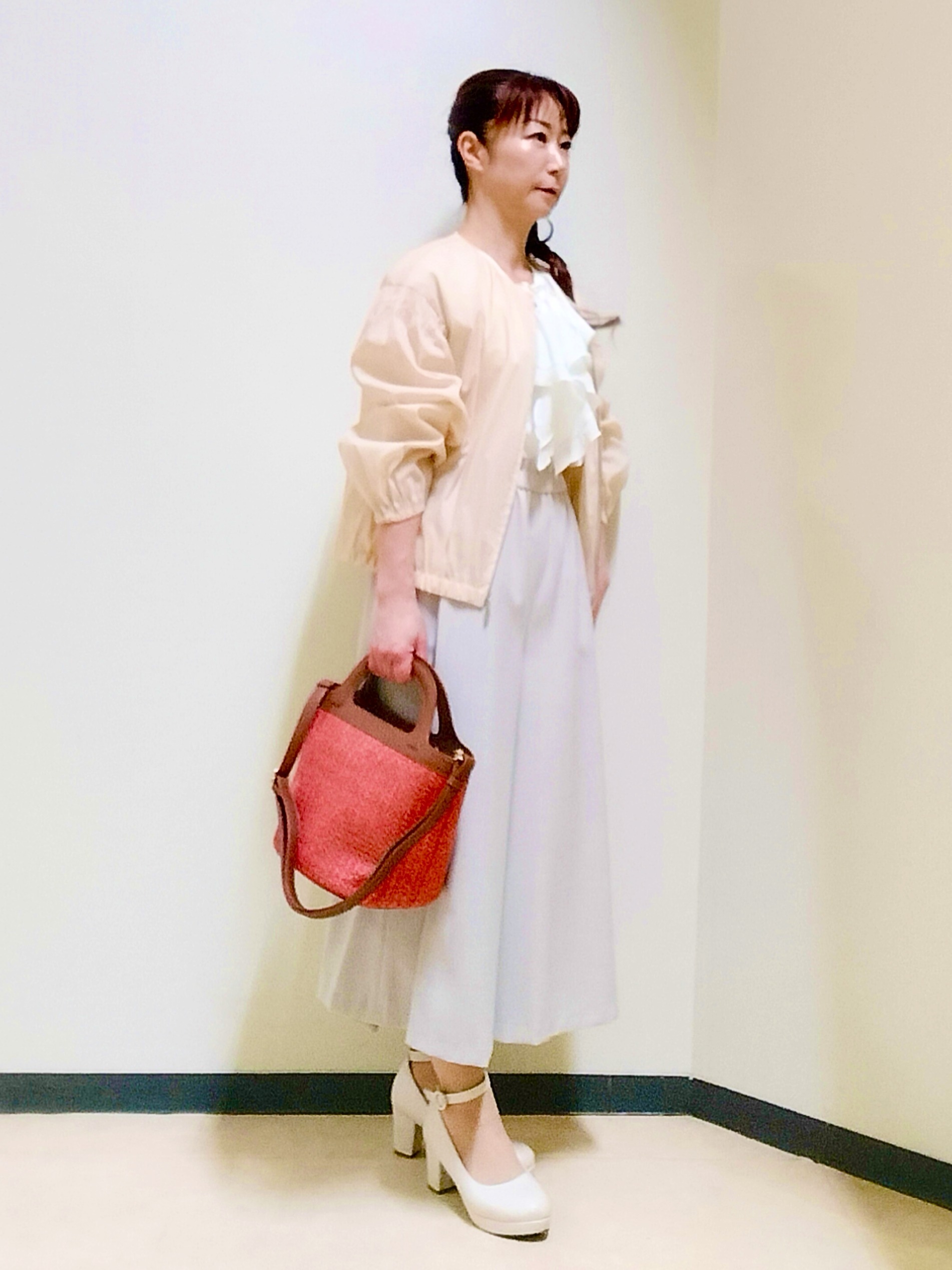 花さんの「Reflect｜【マシンウォッシャブル】フリルブラウス」を使ったコーディネート
