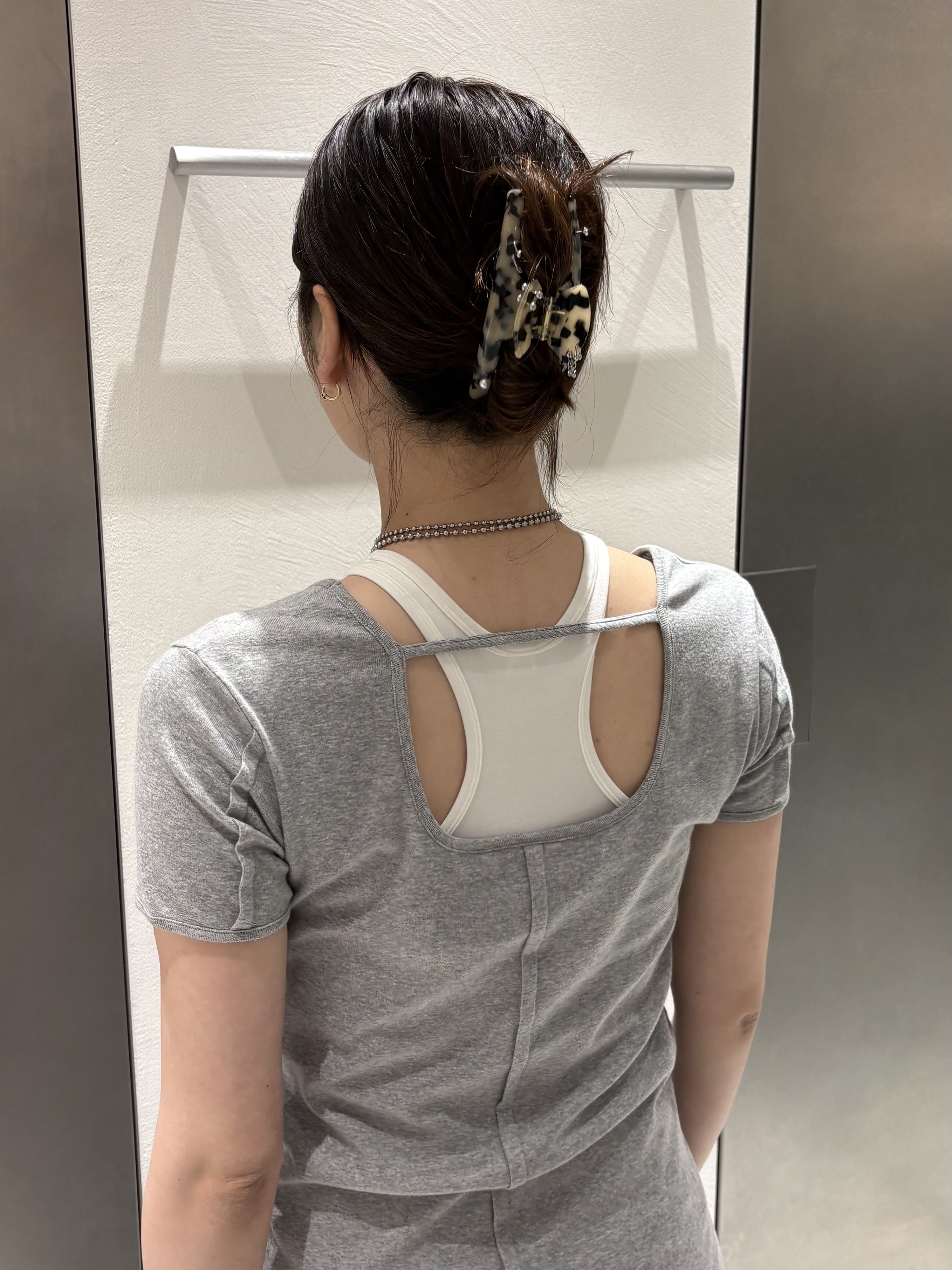 iwamiさんの「CODE A｜arm cover square neck dress」を使ったコーディネート