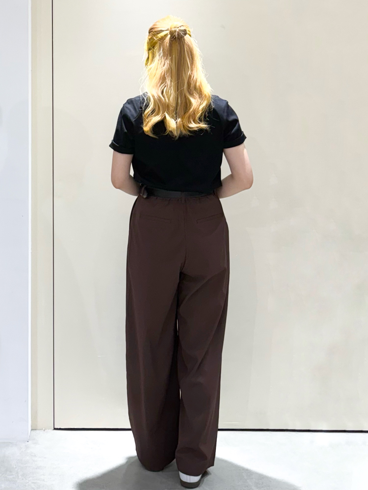 sayaさんの「OPAQUE.CLIP｜オーガニックコットン混ベーシックTシャツ【洗濯機OK】《SS～LL》」を使ったコーディネート