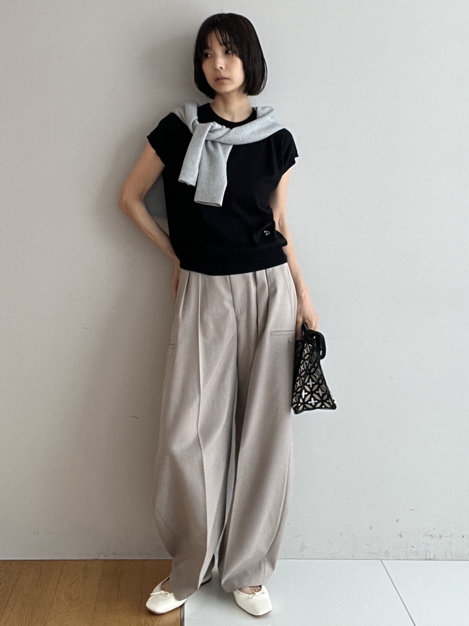 misaさんの「DRESSTERIOR｜【接触冷感/ウォッシャブル/otonaMUSE5月号掲載】カービーカーゴパンツ」を使ったコーディネート
