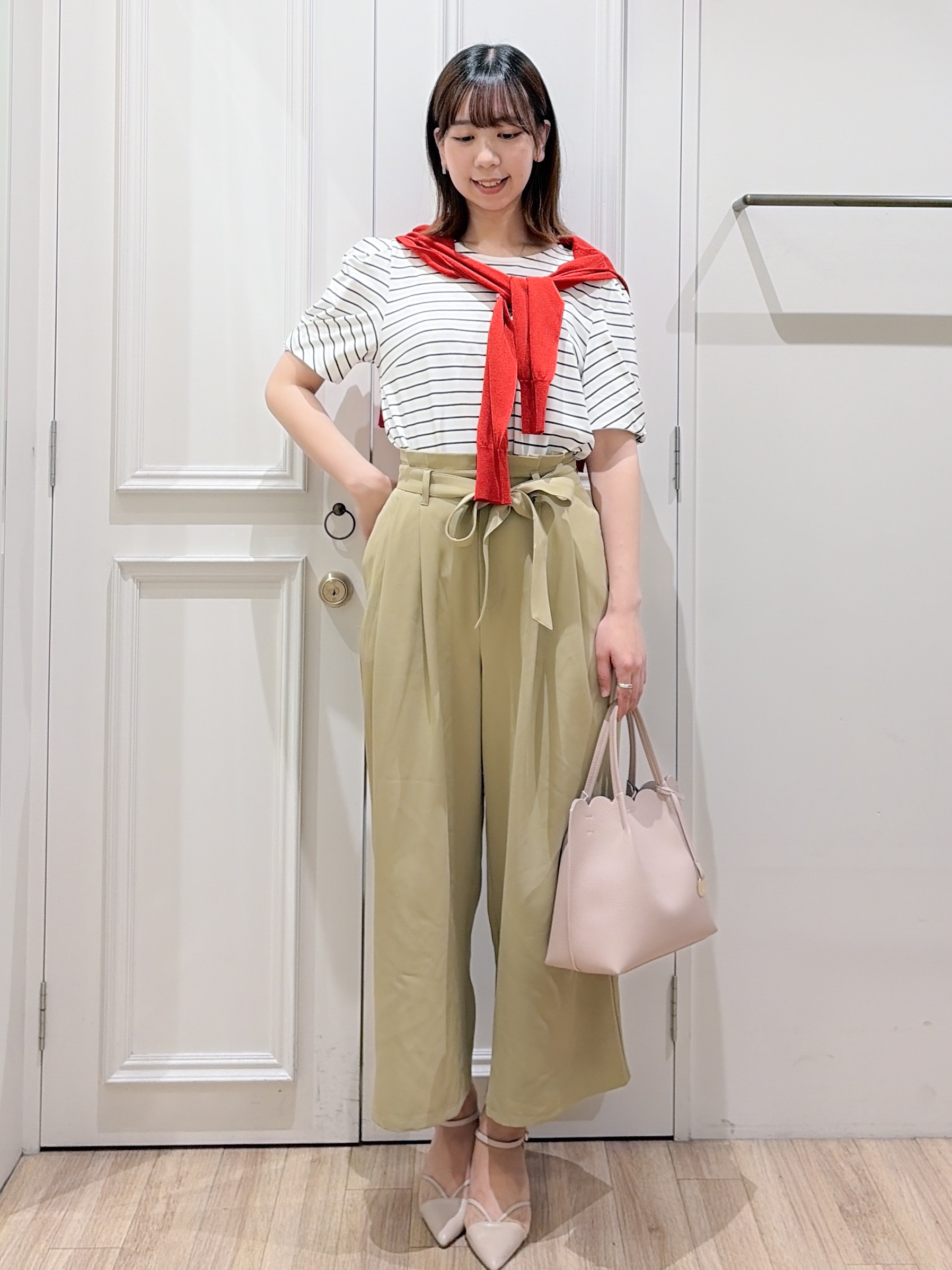 yurinaさんの「index｜【UVケア／接触冷感】ベアタックスリーブトップス《吸水速乾／透け防止／洗濯機OK／6col》」を使ったコーディネート