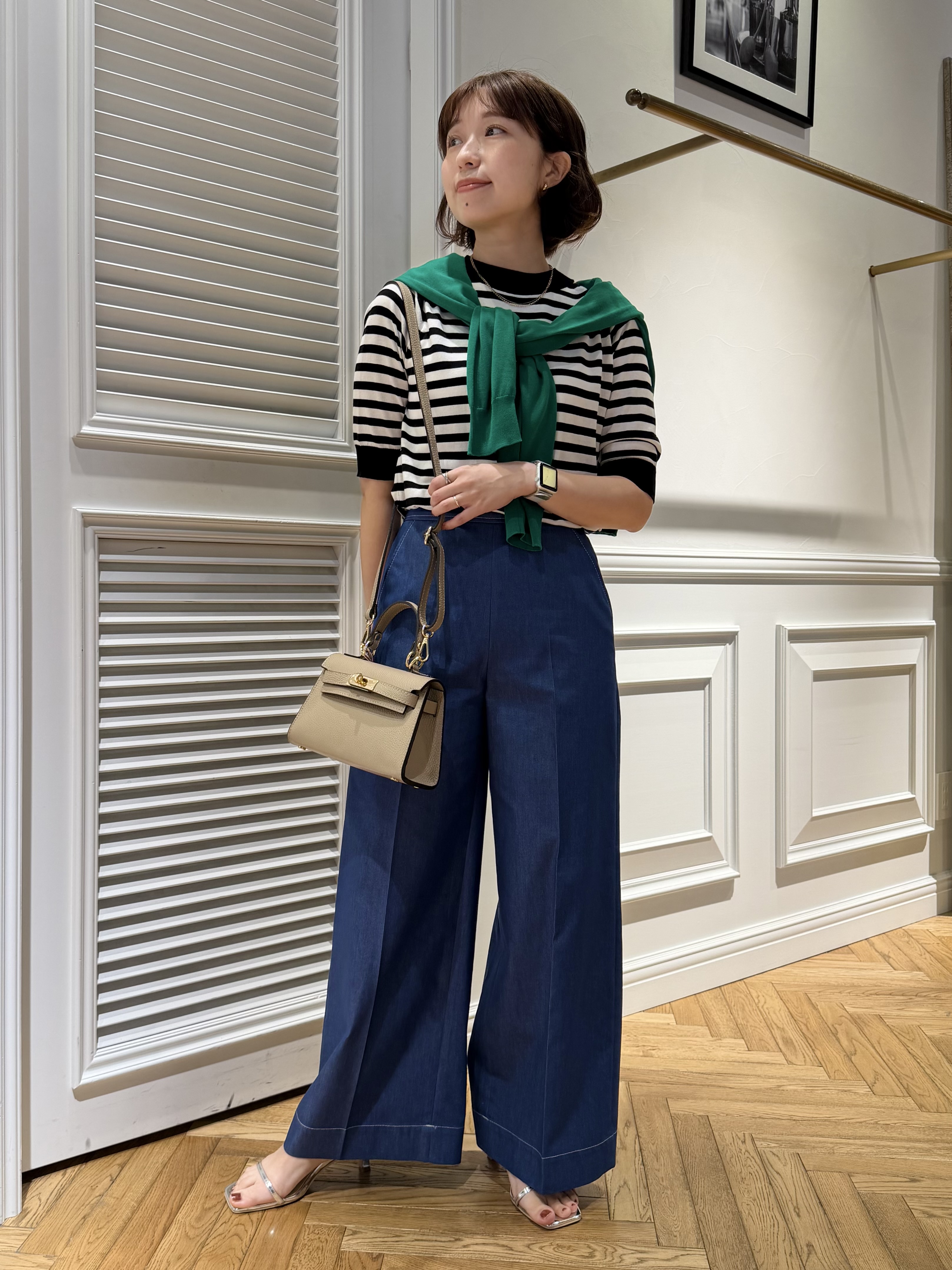 つじ まこさんの「DRESSTERIOR｜【ウォッシャブル】コットンシルク カーディガン」を使ったコーディネート
