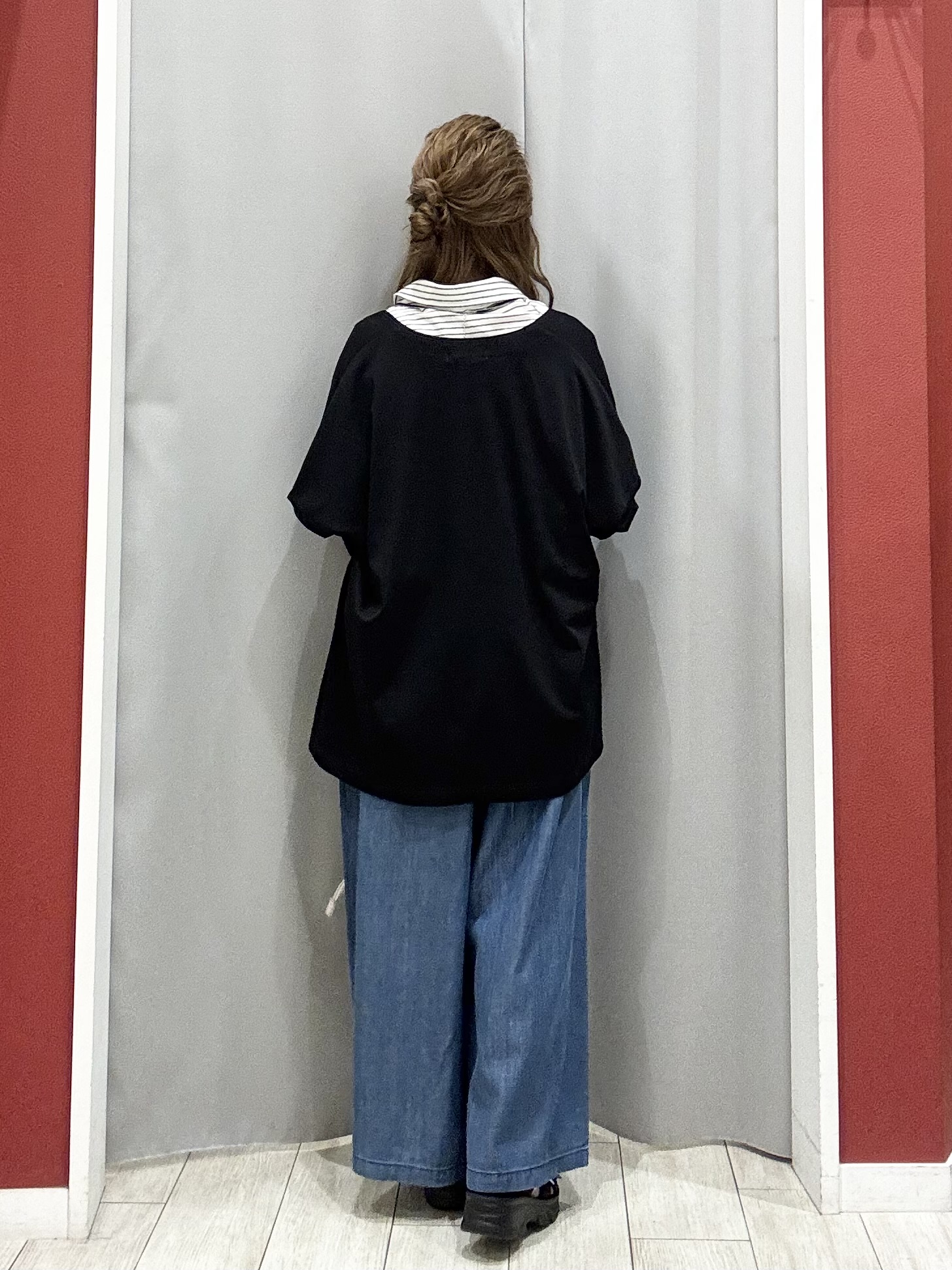 shioさんの「SHOO･LA･RUE｜【UV/吸水速乾/抗菌防臭】インせず着られる フレンチリネンスキッパーシャツ」を使ったコーディネート