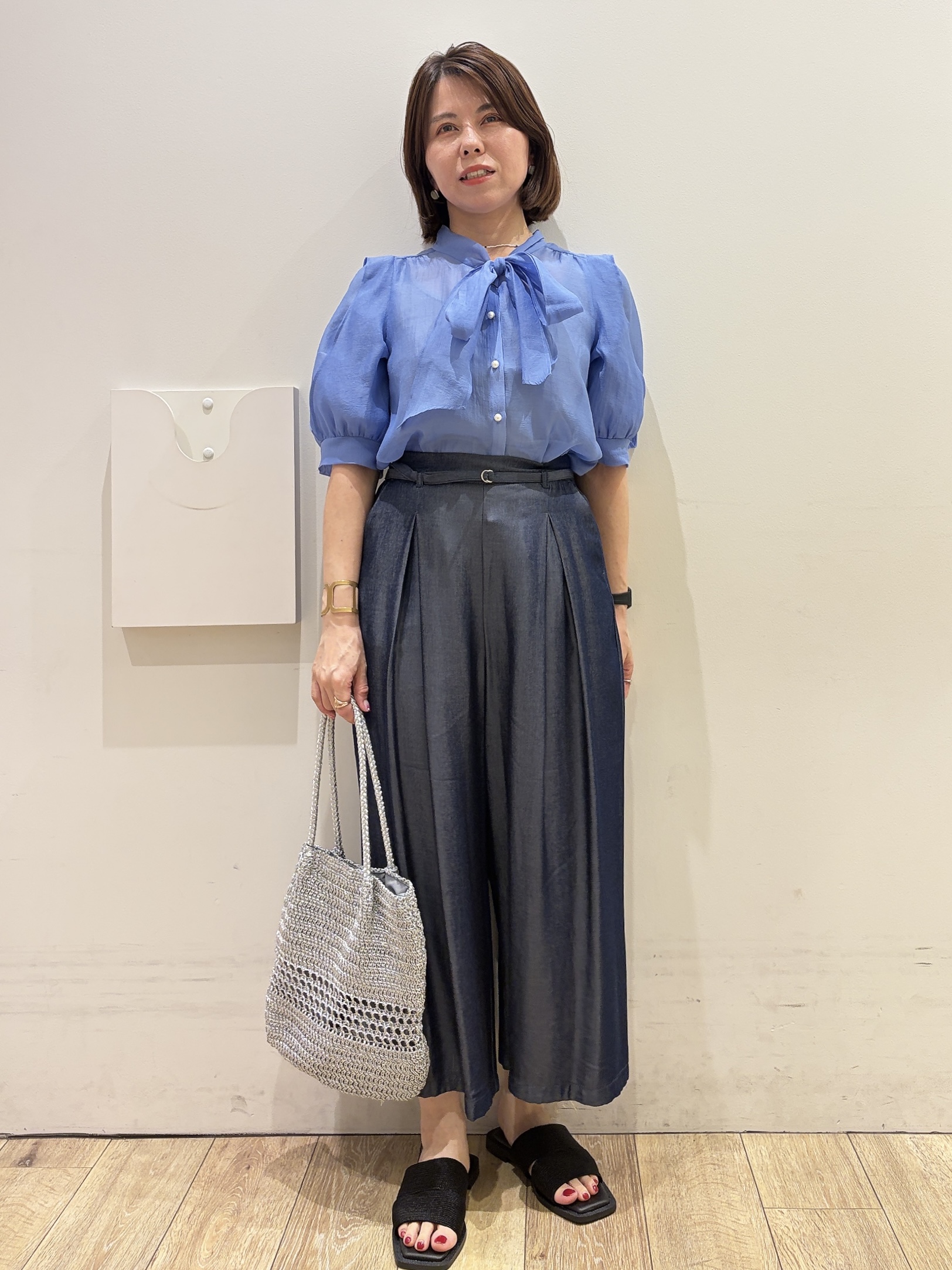 YUKOさんの「index｜クロスオーバルメタルリング」を使ったコーディネート
