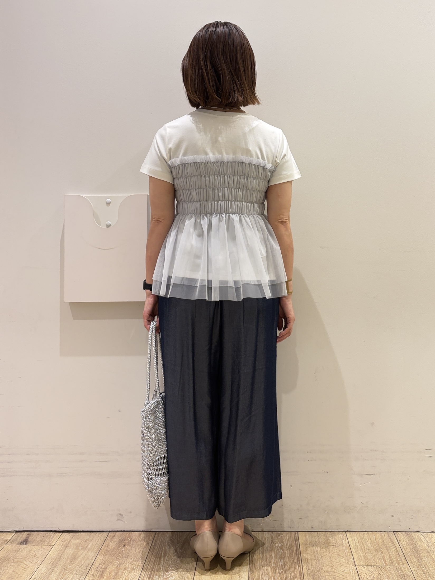 YUKOさんの「index｜サテンねじりデザインカチューシャ」を使ったコーディネート