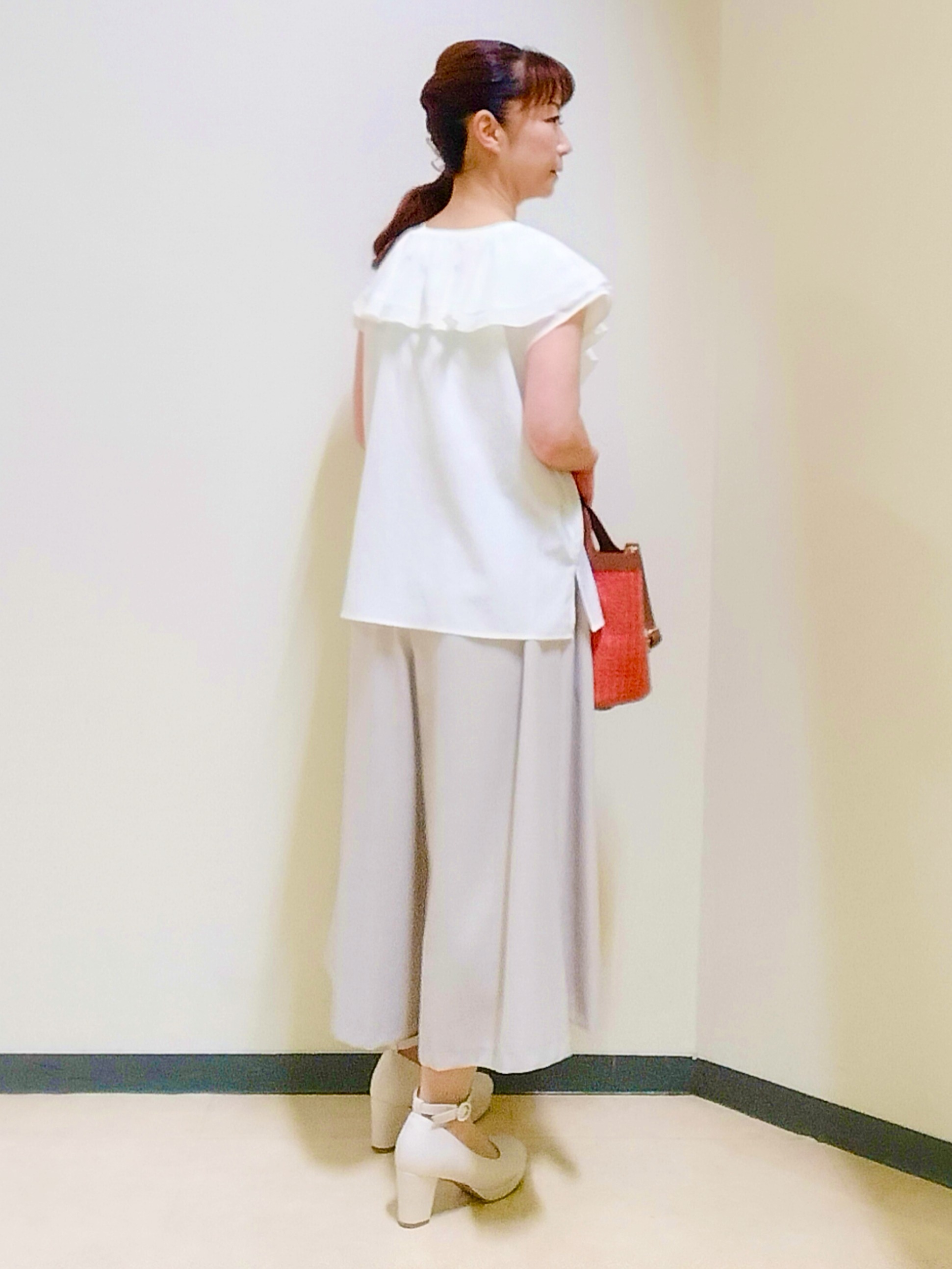 花さんの「Reflect｜【マシンウォッシャブル】フリルブラウス」を使ったコーディネート