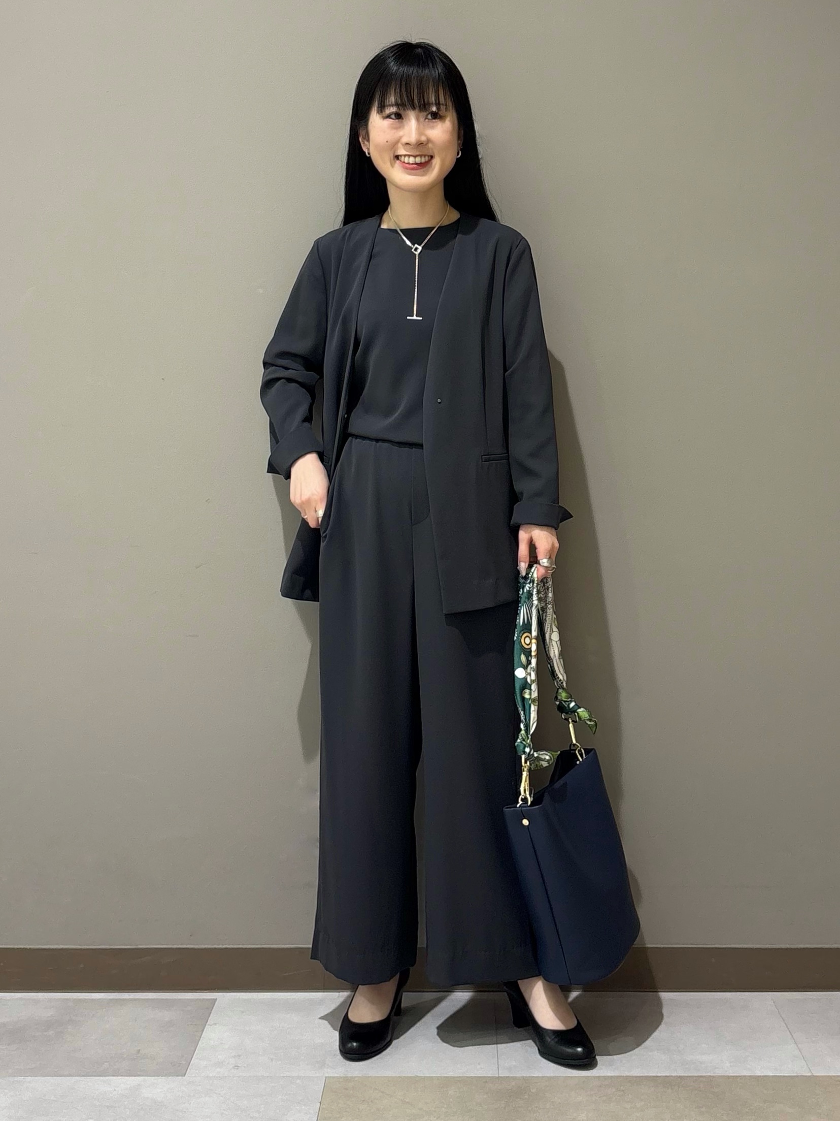 KEIKOさんの「INDIVI｜【接触冷感／透湿／着る日傘】ドルマンダブルジャケット」を使ったコーディネート