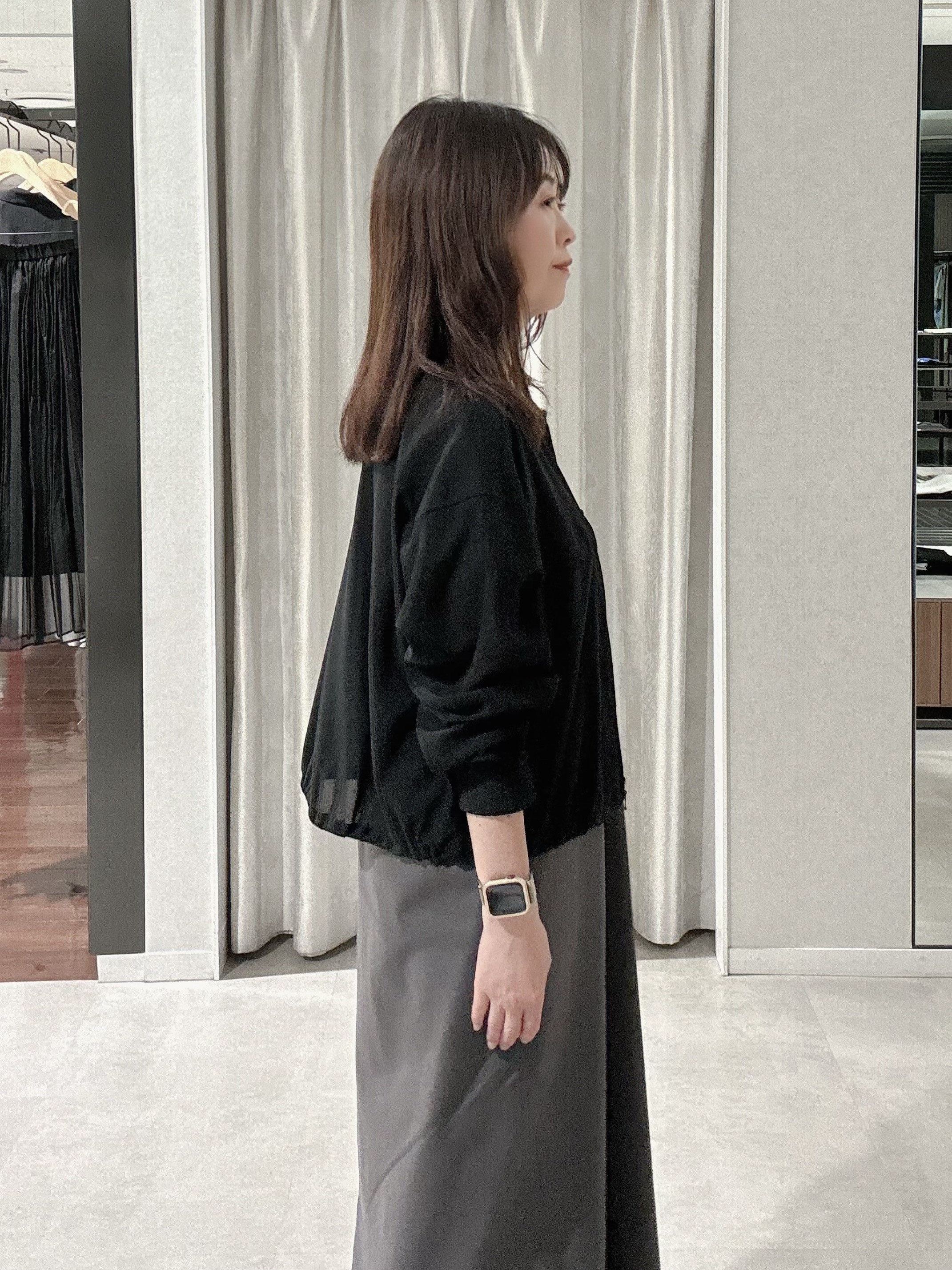 makiさんの「UNTITLED｜◆【洗える】シアーブルゾン」を使ったコーディネート