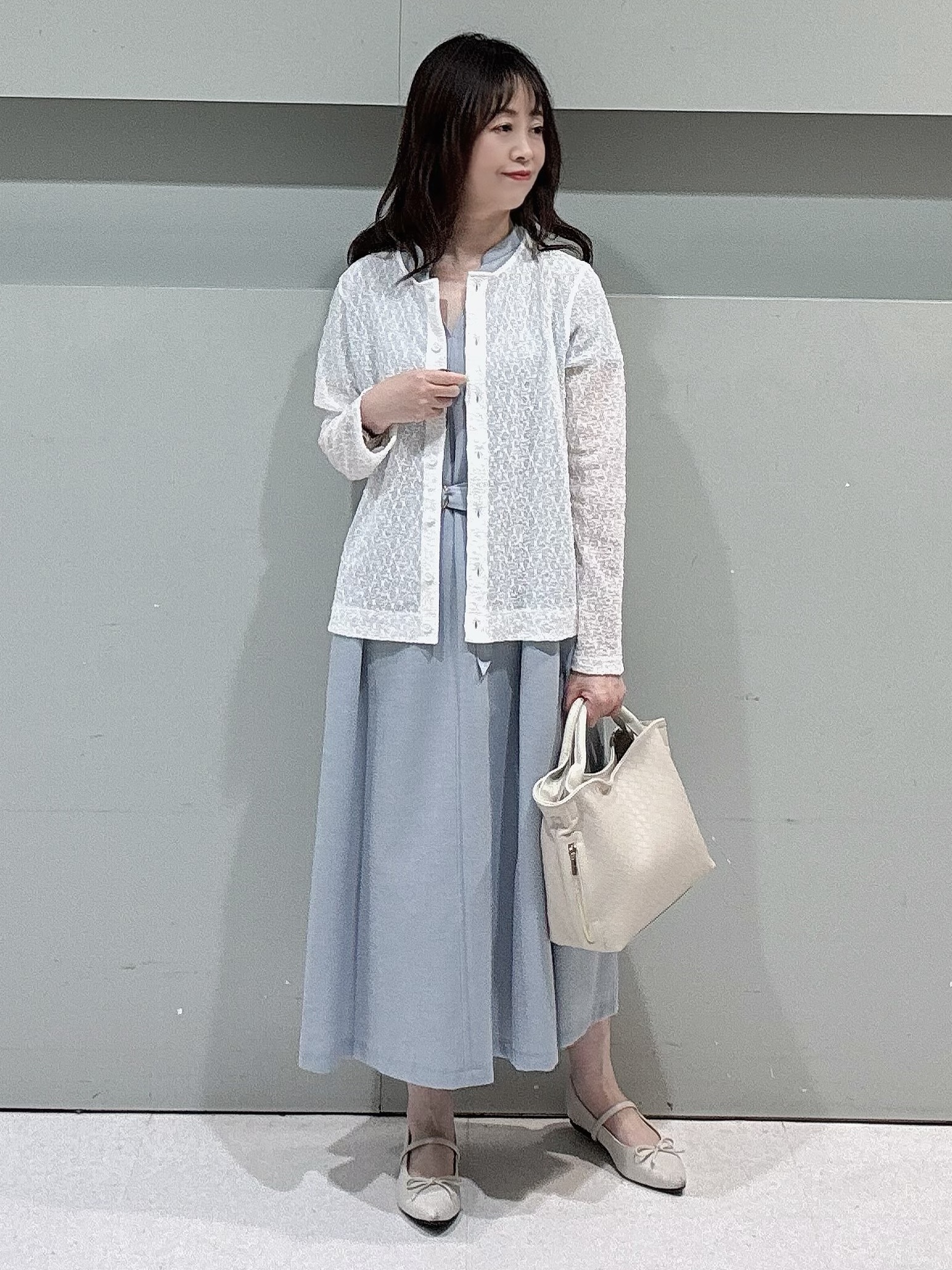 makiさんの「UNTITLED｜◆【シアー】ストレッチレースカーディガン」を使ったコーディネート