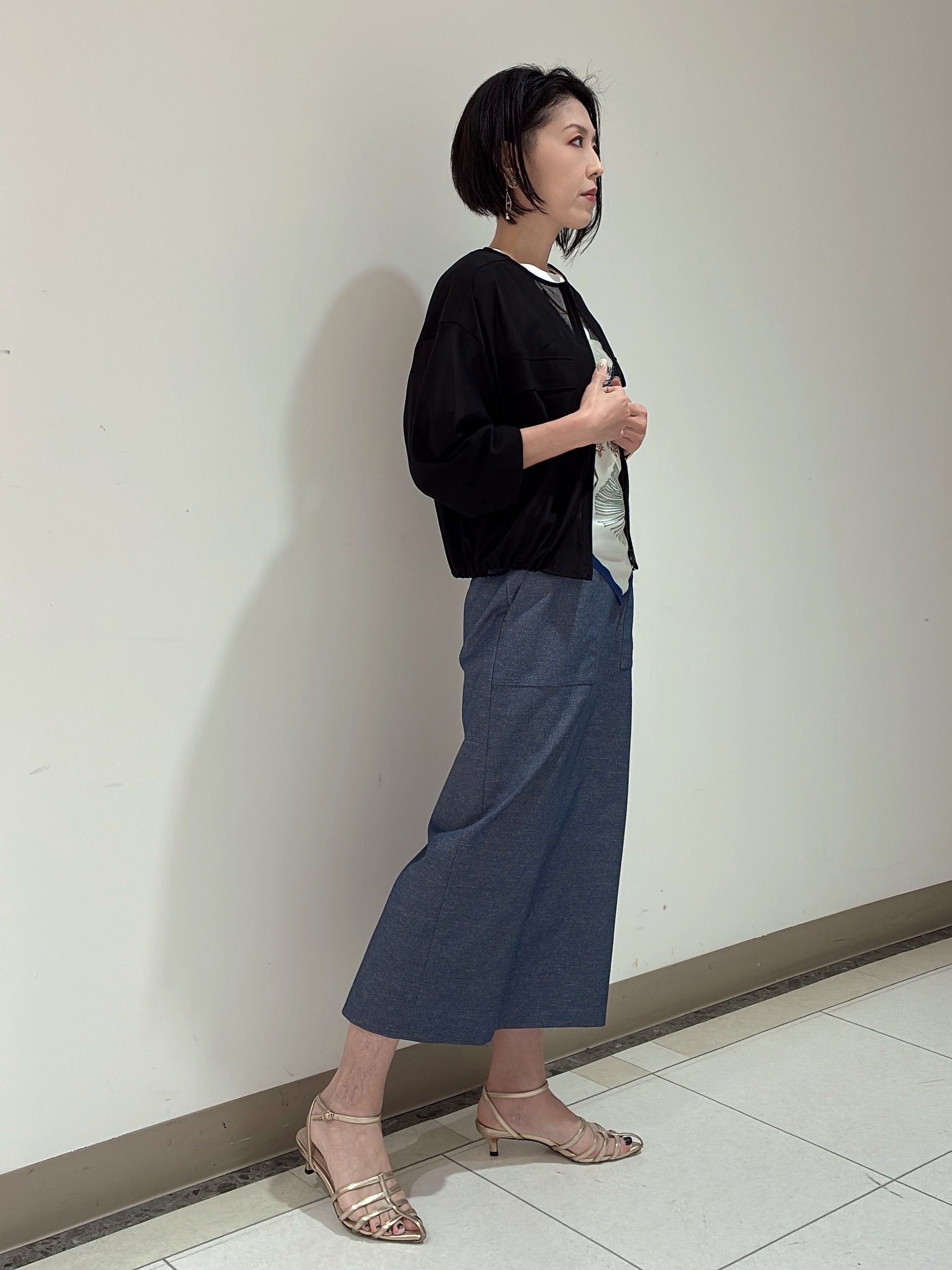 環さんの「UNTITLED｜◆【洗える】シアーブルゾン」を使ったコーディネート