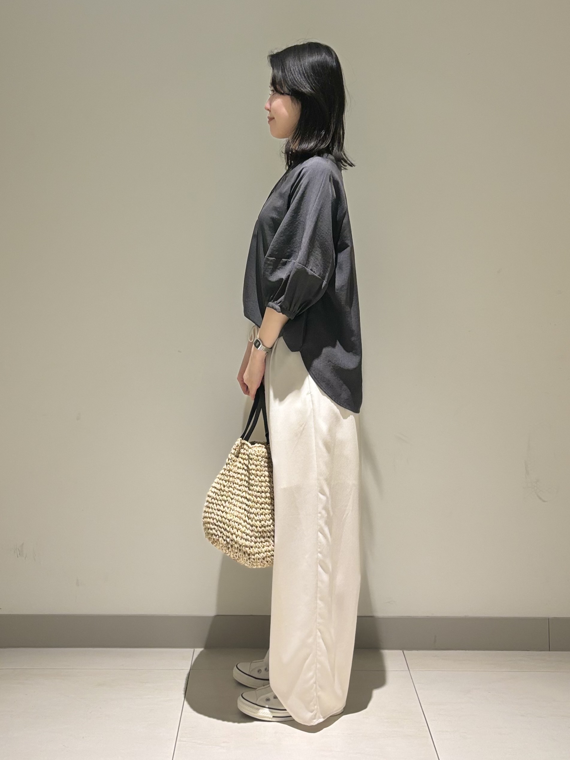 mayuさんの「Dessin｜【洗える】スキッパーライトブラウス」を使ったコーディネート