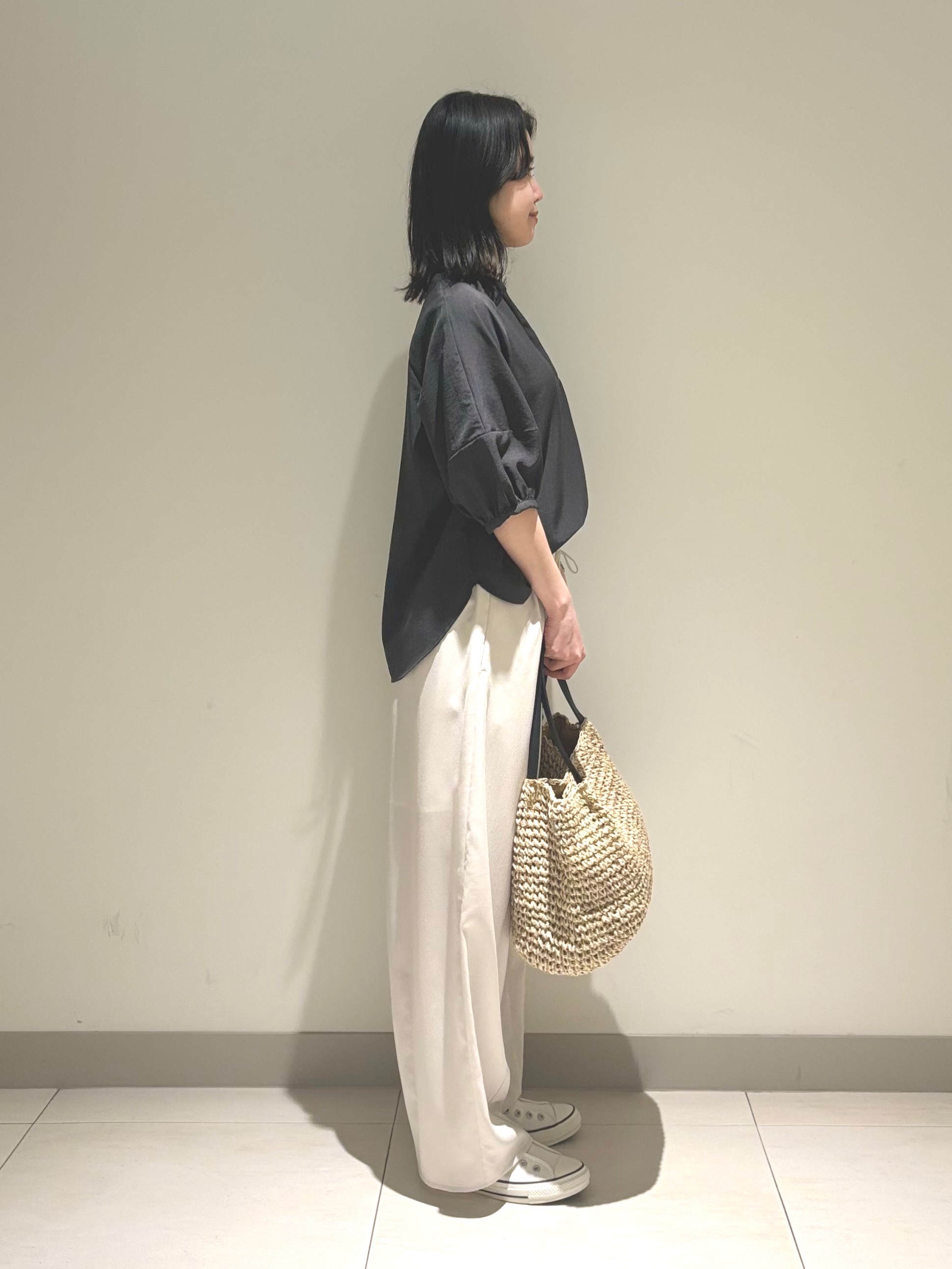 mayuさんの「Dessin｜【洗える】スキッパーライトブラウス」を使ったコーディネート