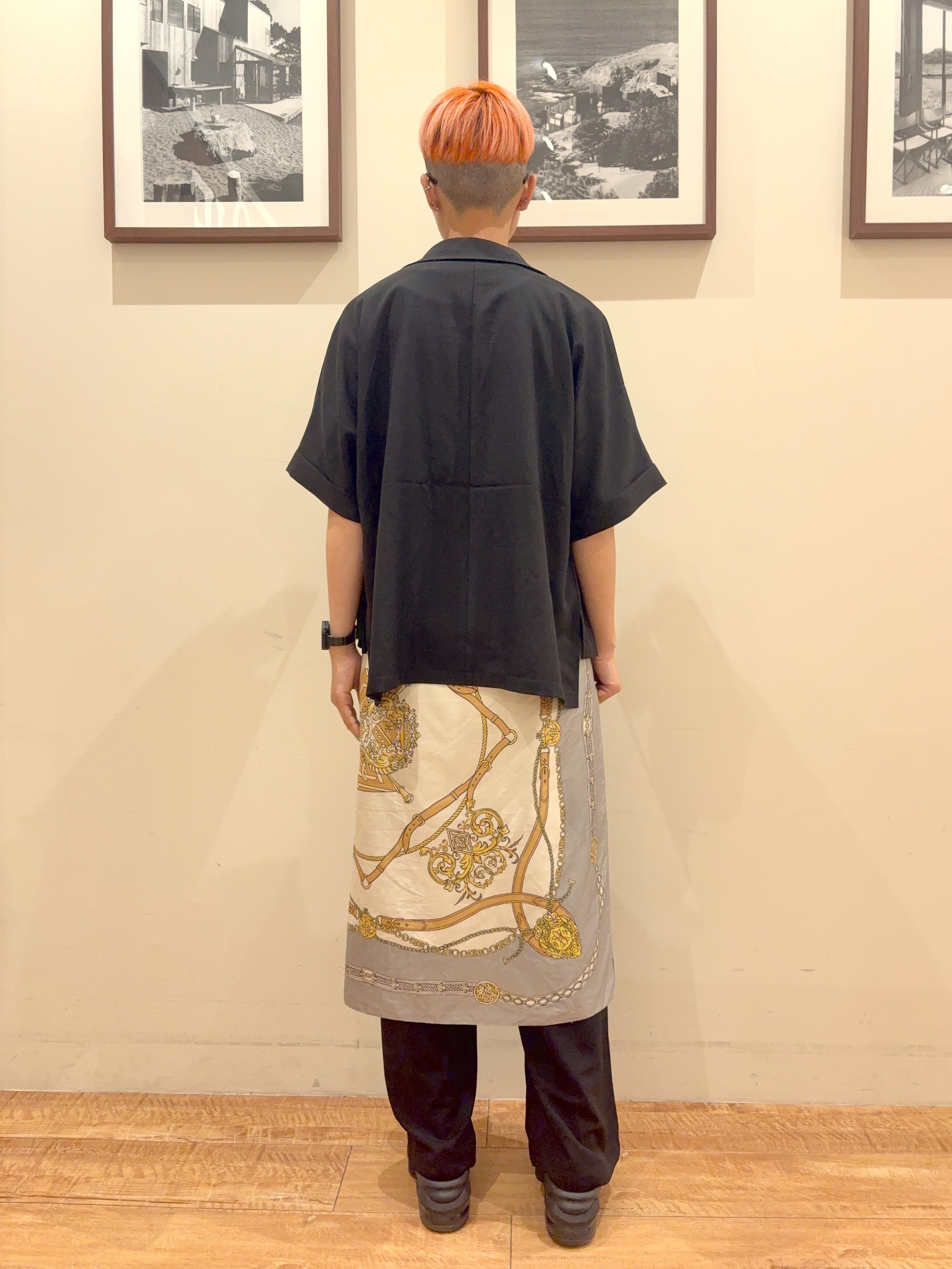 Ayumiさんの「SHOO･LA･RUE｜【セットアップ可/洗濯後しわになりにくい/S-LL】半袖とろみテーラードジャケット」を使ったコーディネート