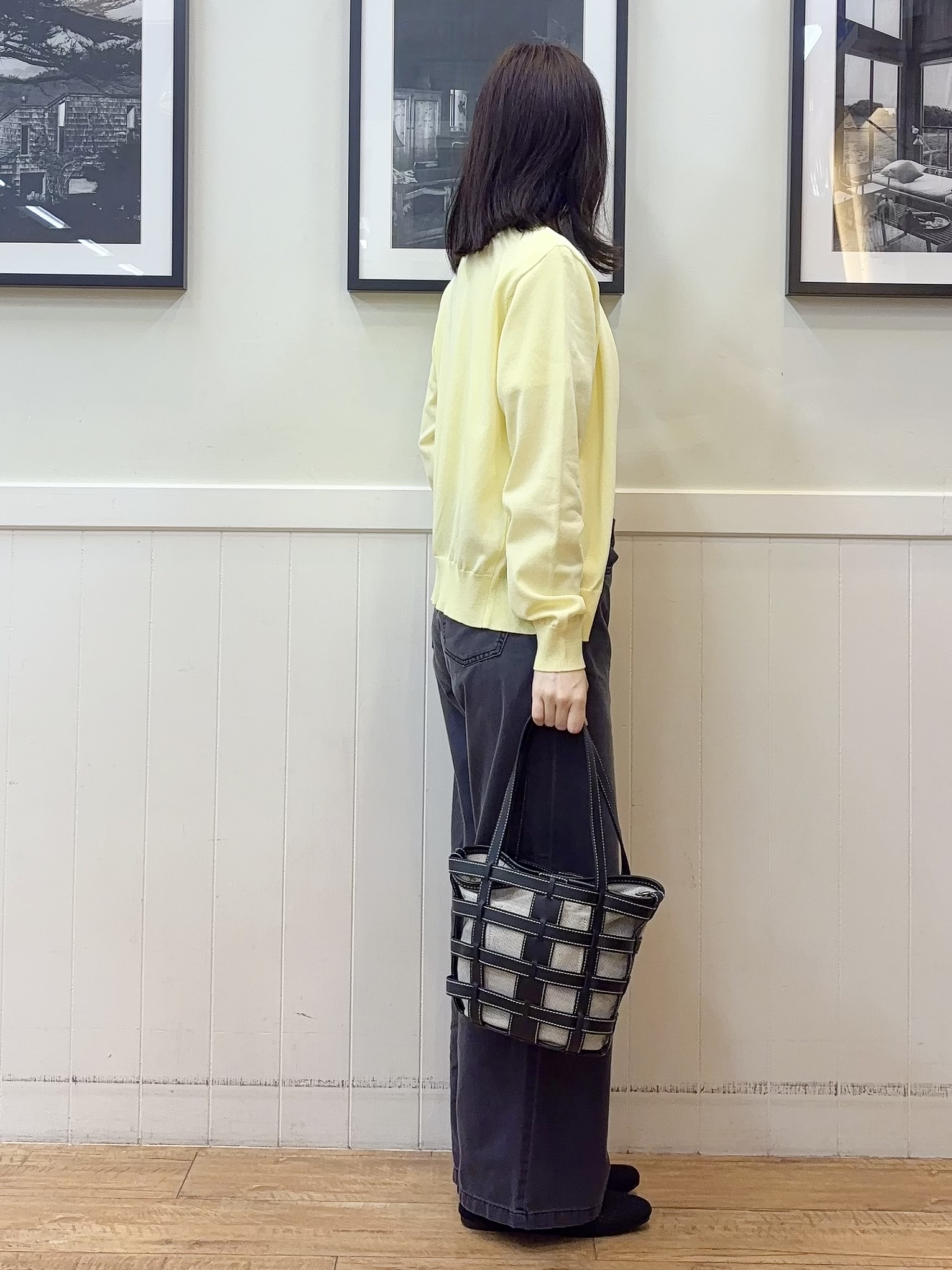 えぬさんの「SHOO･LA･RUE｜【ひんやり/S-LL/洗濯機可】色・柄選べる お袖チュールレイヤード プリントアソートTシャツ」を使ったコーディネート