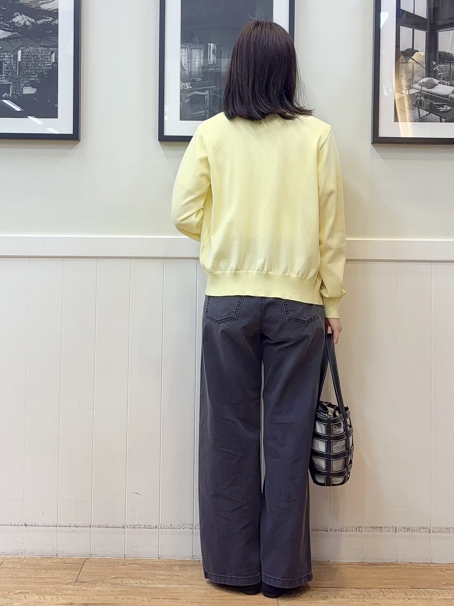 えぬさんの「SHOO･LA･RUE｜【ひんやり/S-LL/洗濯機可】色・柄選べる お袖チュールレイヤード プリントアソートTシャツ」を使ったコーディネート