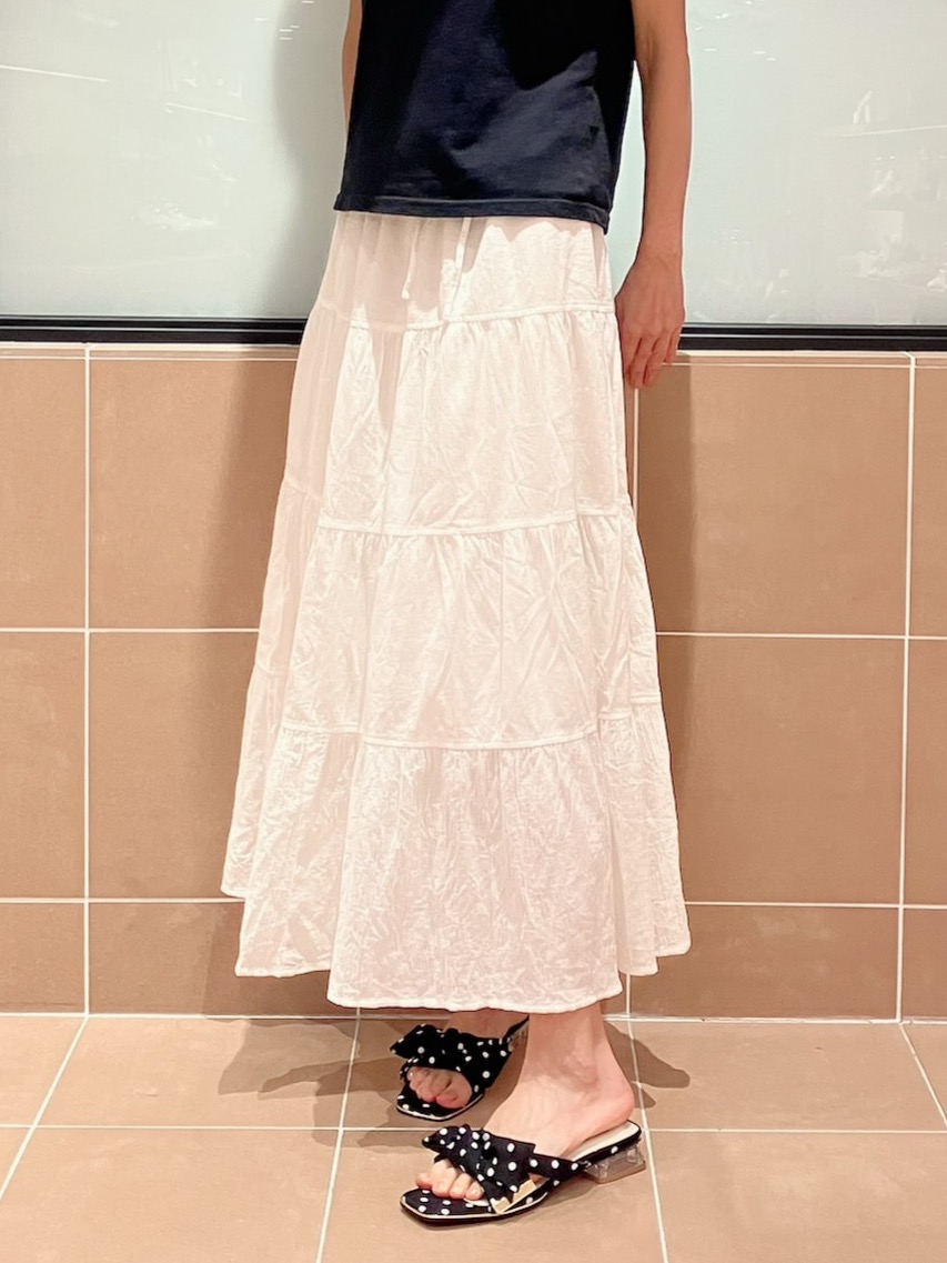 Ｋさんの「ESPERANZA｜リボンクリアヒールサンダル」を使ったコーディネート