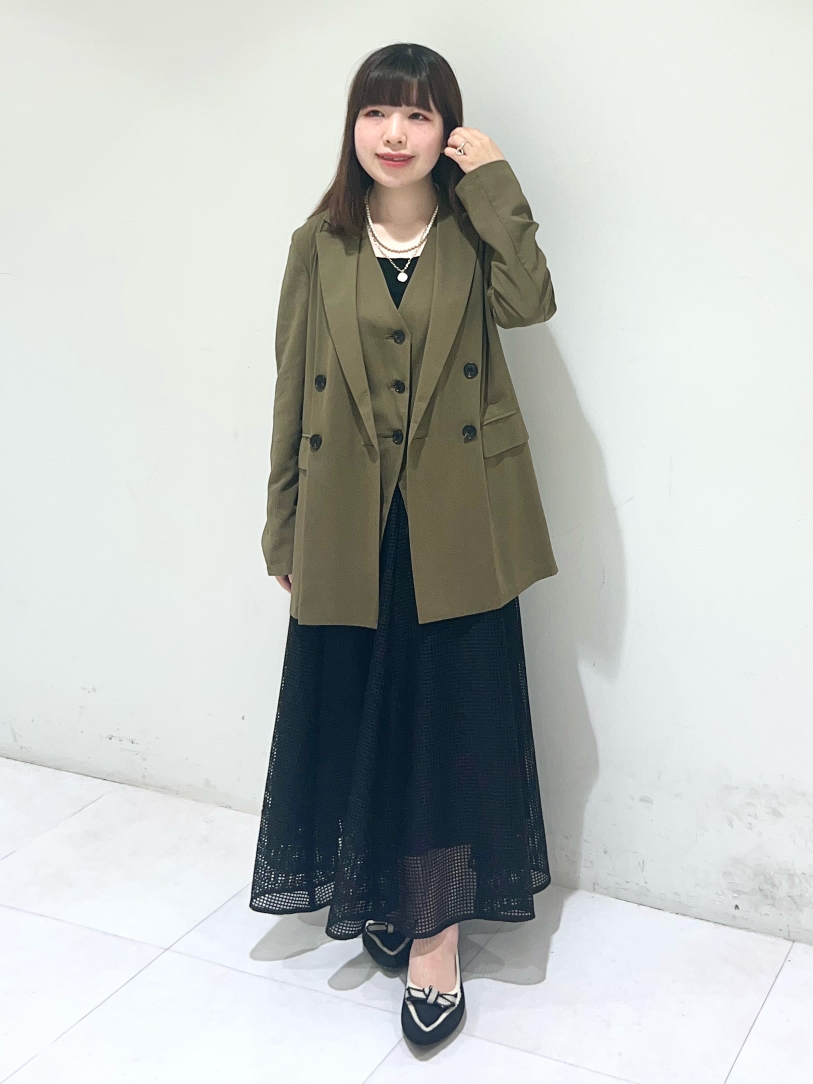 Mitsukiさんの「UNTITLED｜◆【セットアップ可/接触冷感/通気性】ドライシアーダブルジャケット」を使ったコーディネート