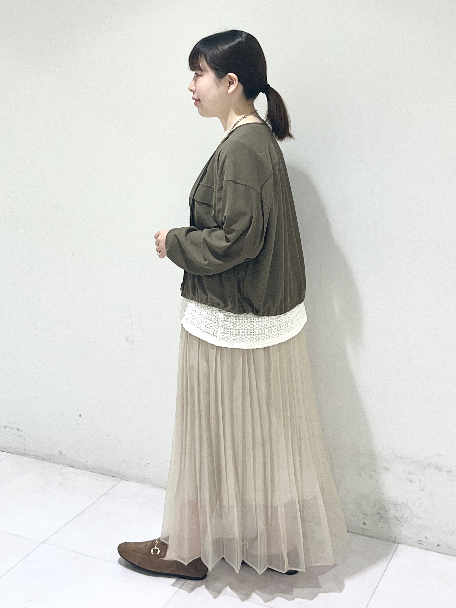 Mitsukiさんの「UNTITLED｜◆【洗える】シアーブルゾン」を使ったコーディネート
