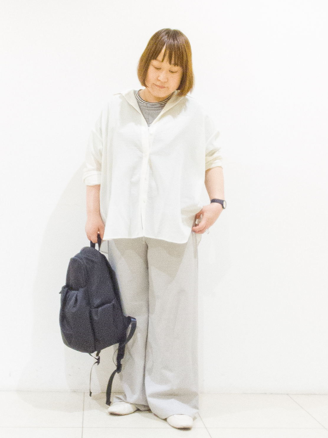 takedaさんの「UNTITLED｜◆【2WAY/マシンウォッシャブル】カシュクールデザインシャツ」を使ったコーディネート