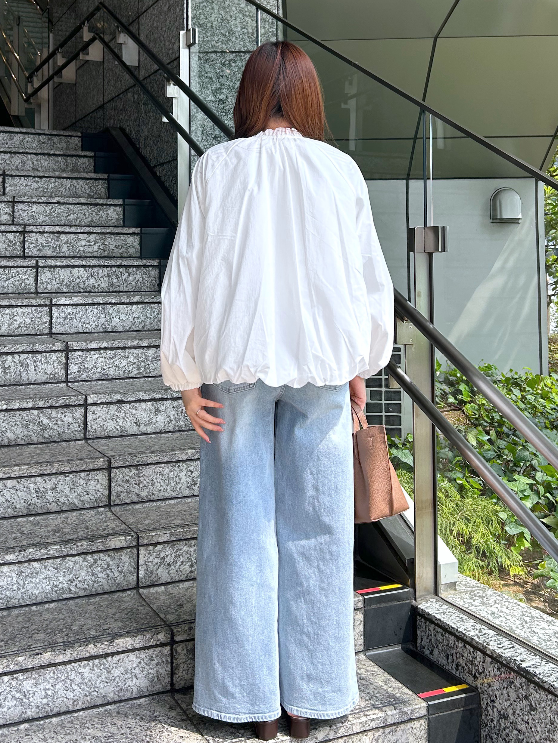 Risaさんの「OPAQUE.CLIP｜撥水 裾バルーンブルゾン【洗濯機OK】」を使ったコーディネート