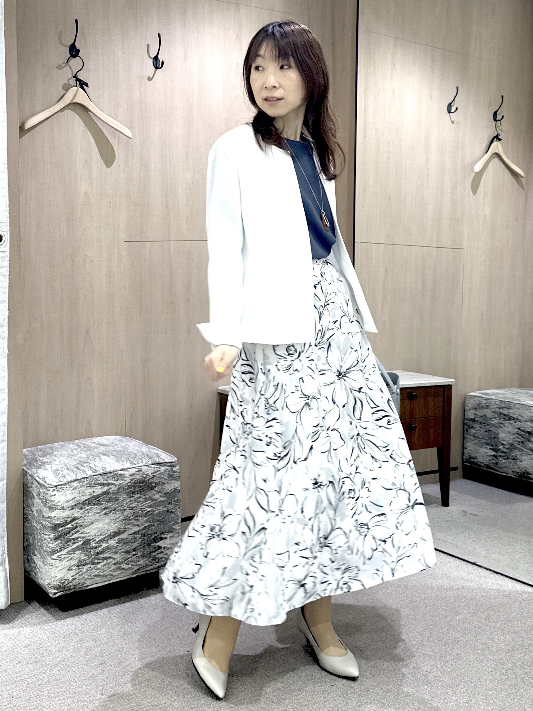 Miwaさんの「UNTITLED｜【清涼感/洗える】ミニマルシルエットジャケット」を使ったコーディネート