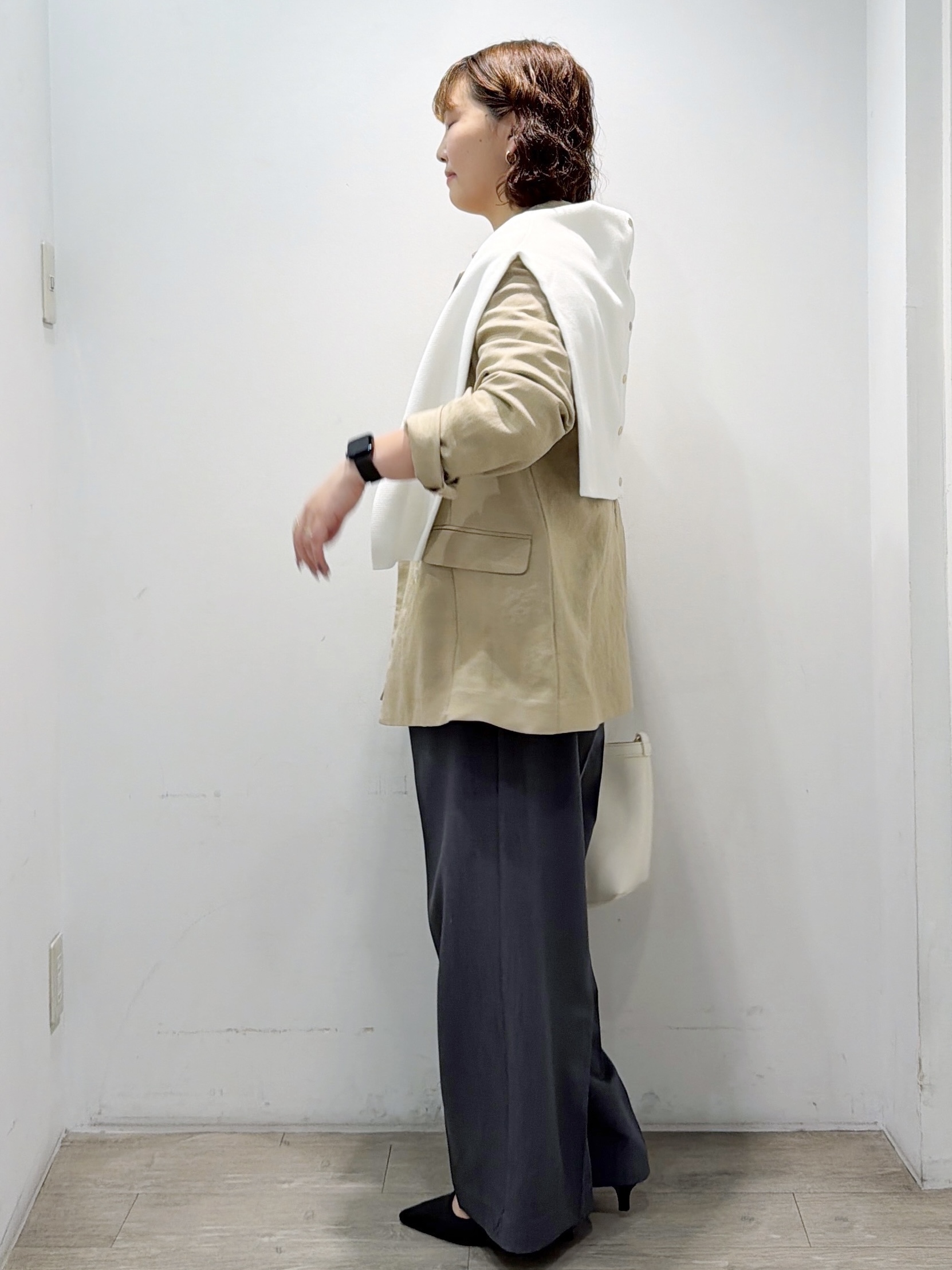 sumicaさんの「OPAQUE.CLIP｜【UV／接触冷感】ダブルブレストジャケット《防シワ加工／洗える》」を使ったコーディネート