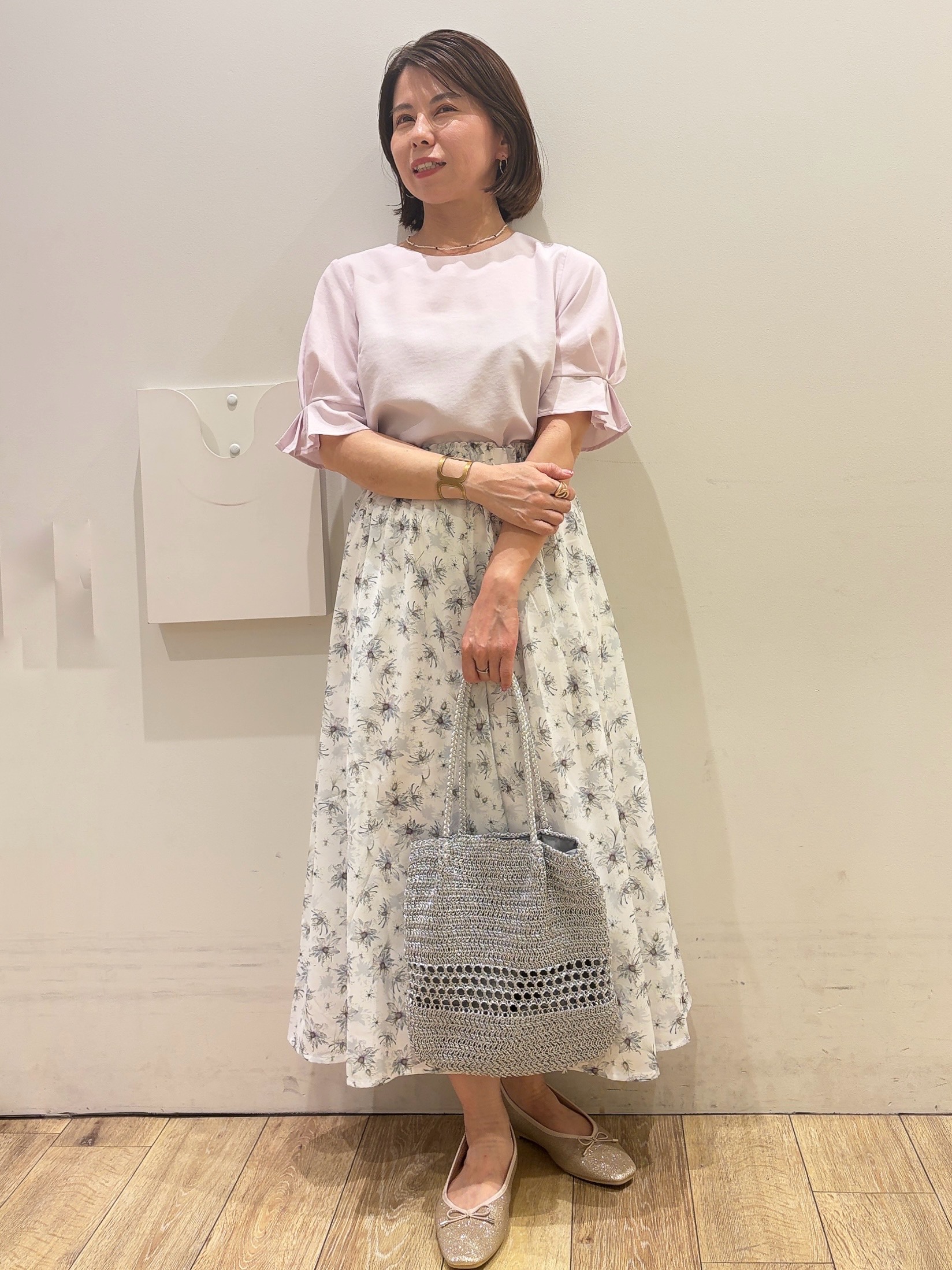 YUKOさんの「index｜クロスオーバルメタルリング」を使ったコーディネート