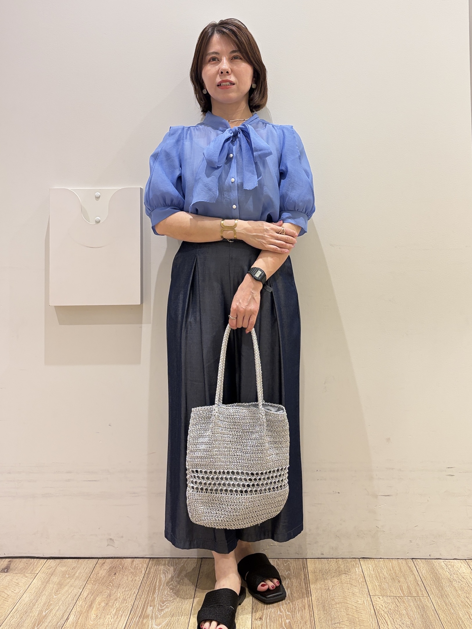 YUKOさんの「index｜クロスオーバルメタルリング」を使ったコーディネート