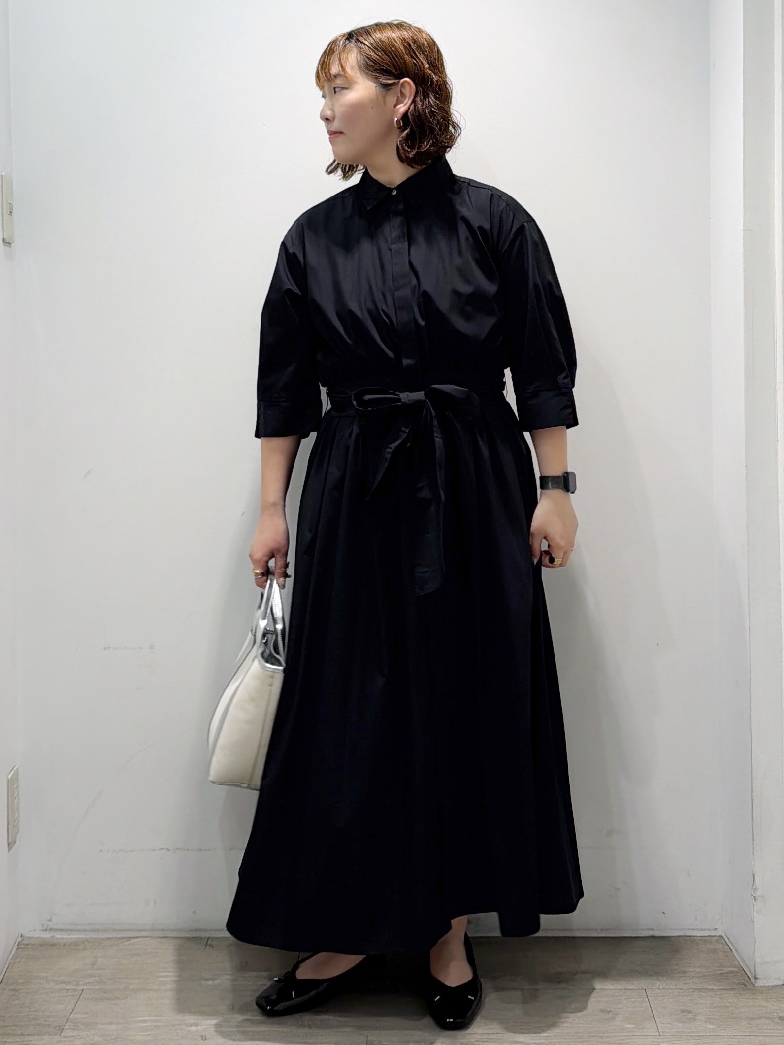 sumicaさんの「OPAQUE.CLIP｜リボンベルト付きシャツワンピース【洗濯機OK／防シワ加工】」を使ったコーディネート