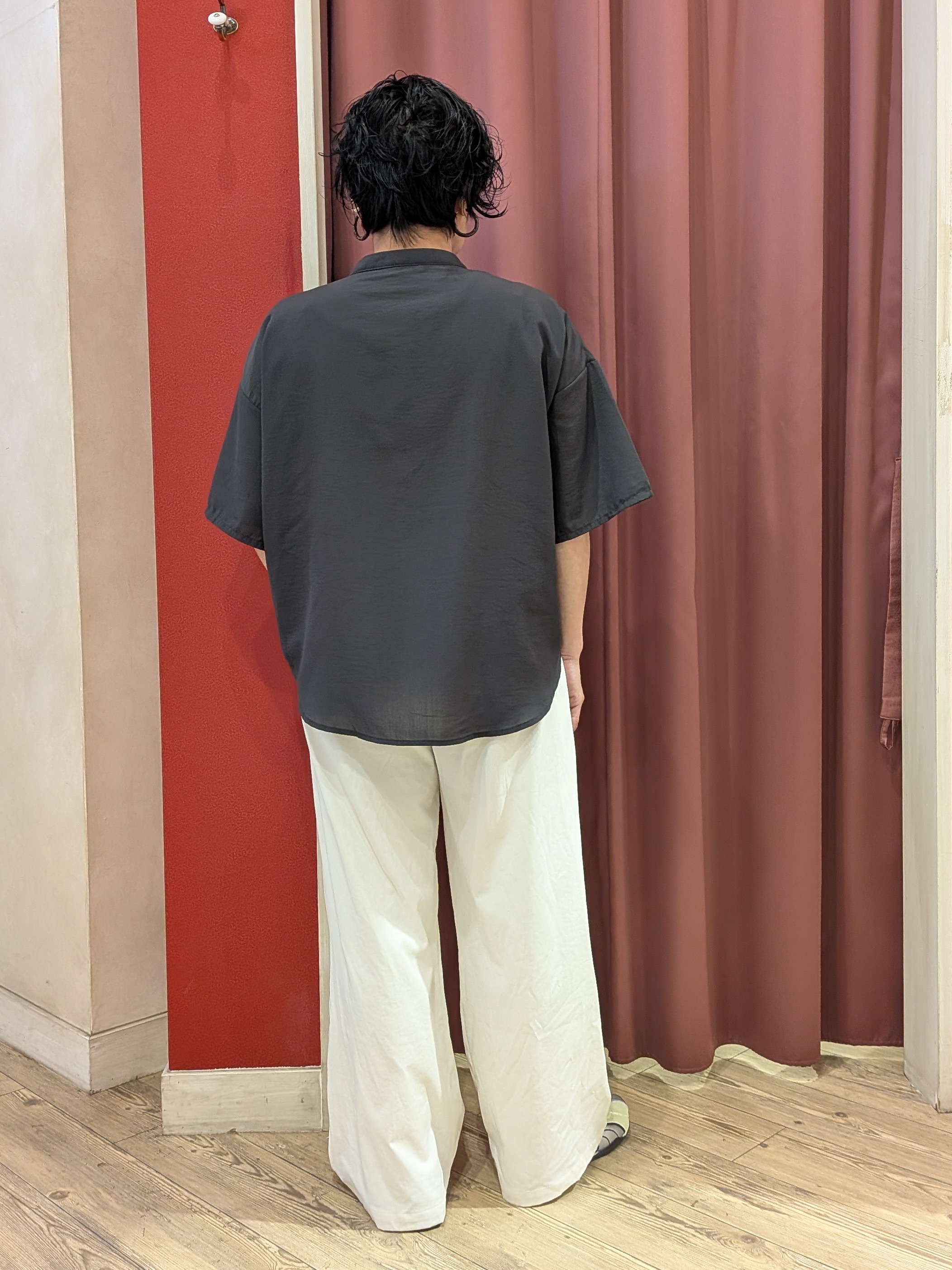 cameさんの「SHOO･LA･RUE｜【洗濯機可/S-LL】大人の抜け感 ゆるっと5分袖シャツ」を使ったコーディネート