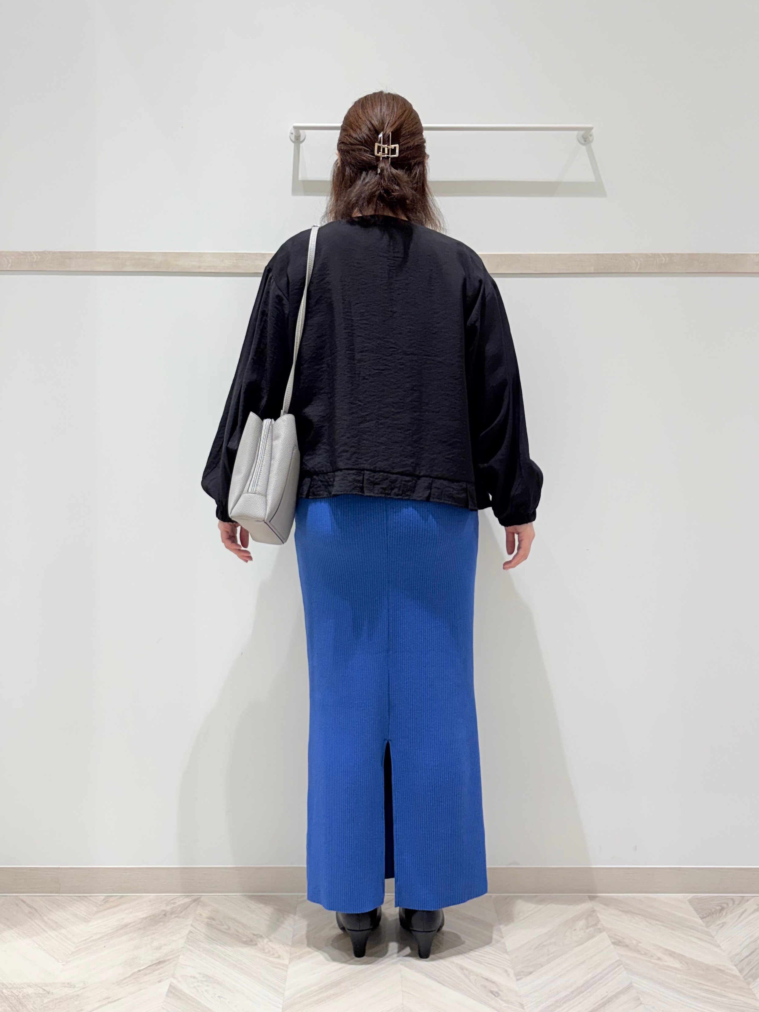 c_h_i_k_aさんの「SHOO･LA･RUE｜【毎日洗える/S-LL/UV】上半身すっきり 二の腕見せない5分袖ニット」を使ったコーディネート