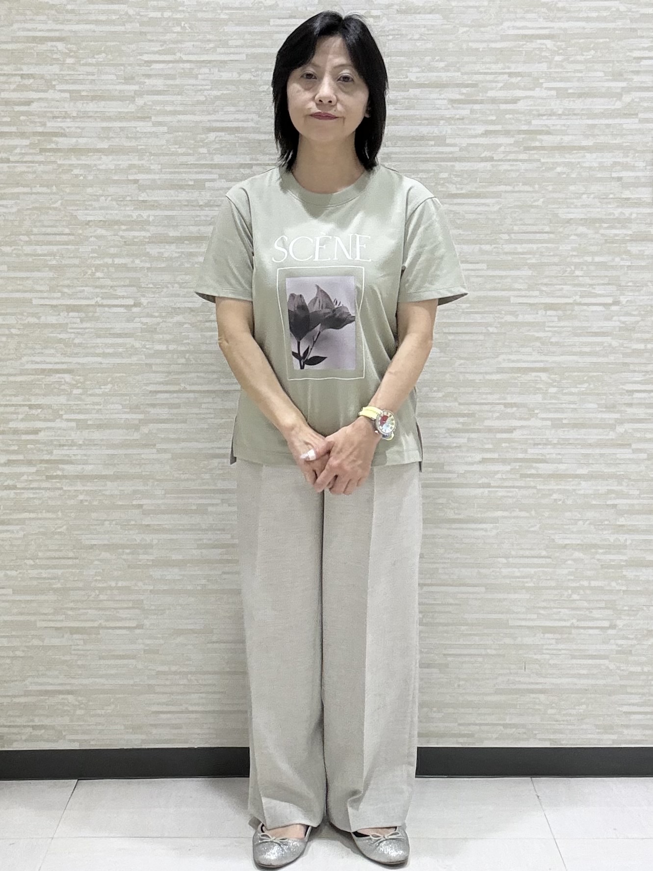 KITAさんの「UNTITLED｜【セットアップ可/UV/接触冷感】スラブキーネックジレ」を使ったコーディネート