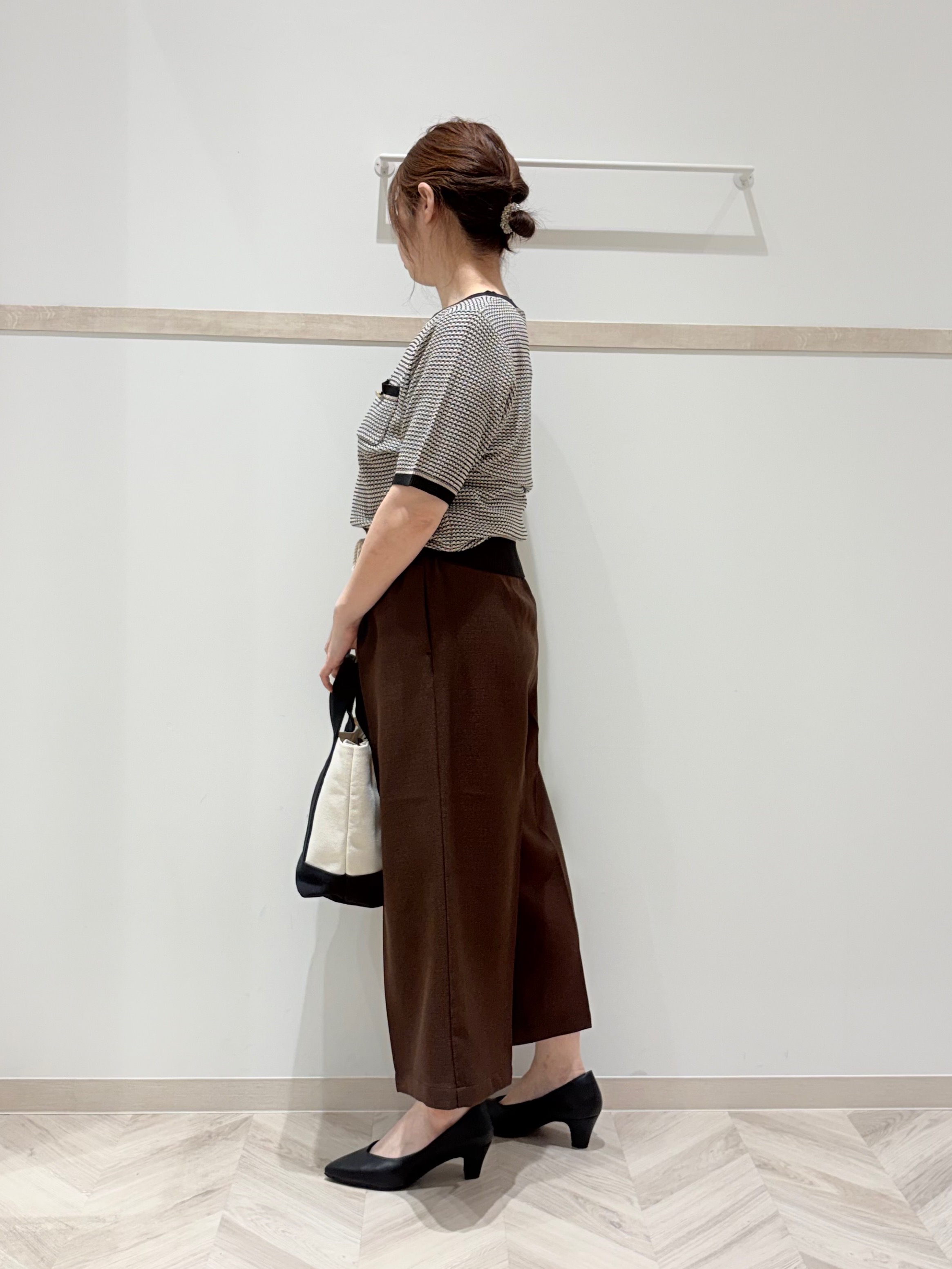 c_h_i_k_aさんの「SHOO･LA･RUE｜【S-LL】ロープベルトが爽やか ガウチョパンツ」を使ったコーディネート