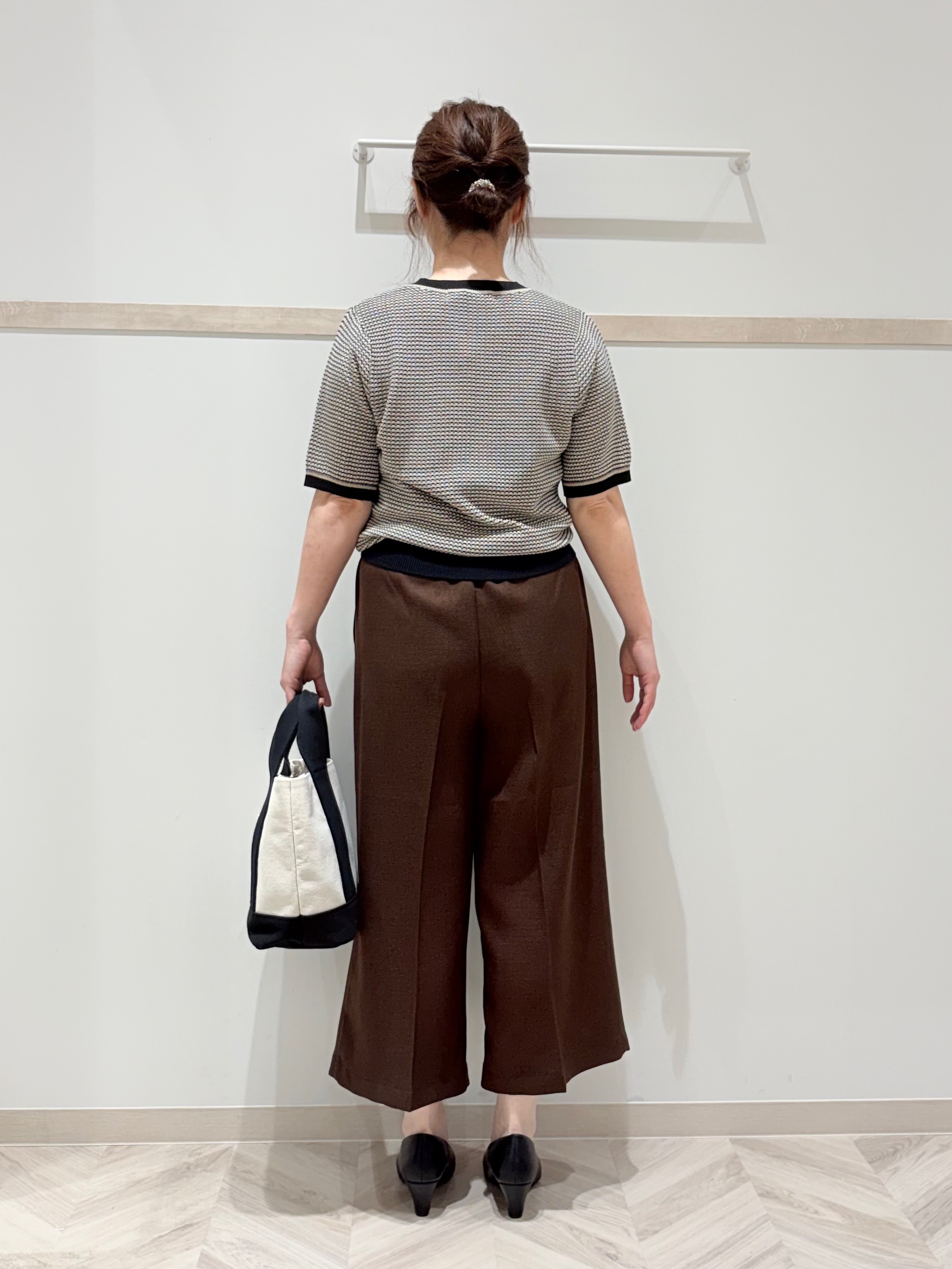 c_h_i_k_aさんの「SHOO･LA･RUE｜【S-LL】ロープベルトが爽やか ガウチョパンツ」を使ったコーディネート