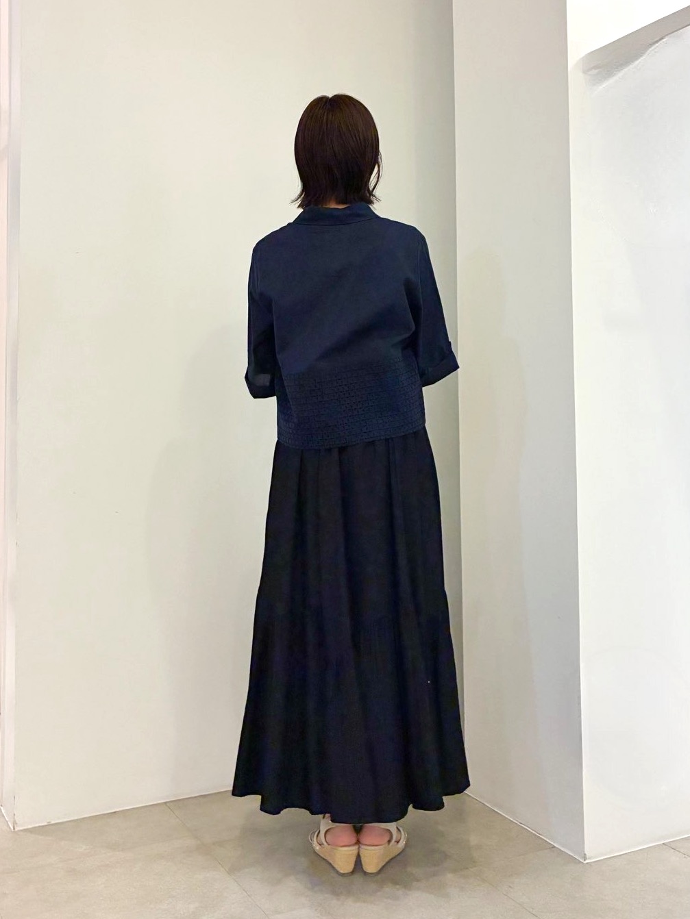 kanakoさんの「grove｜【SETUP可】レースドッキングシャツ」を使ったコーディネート
