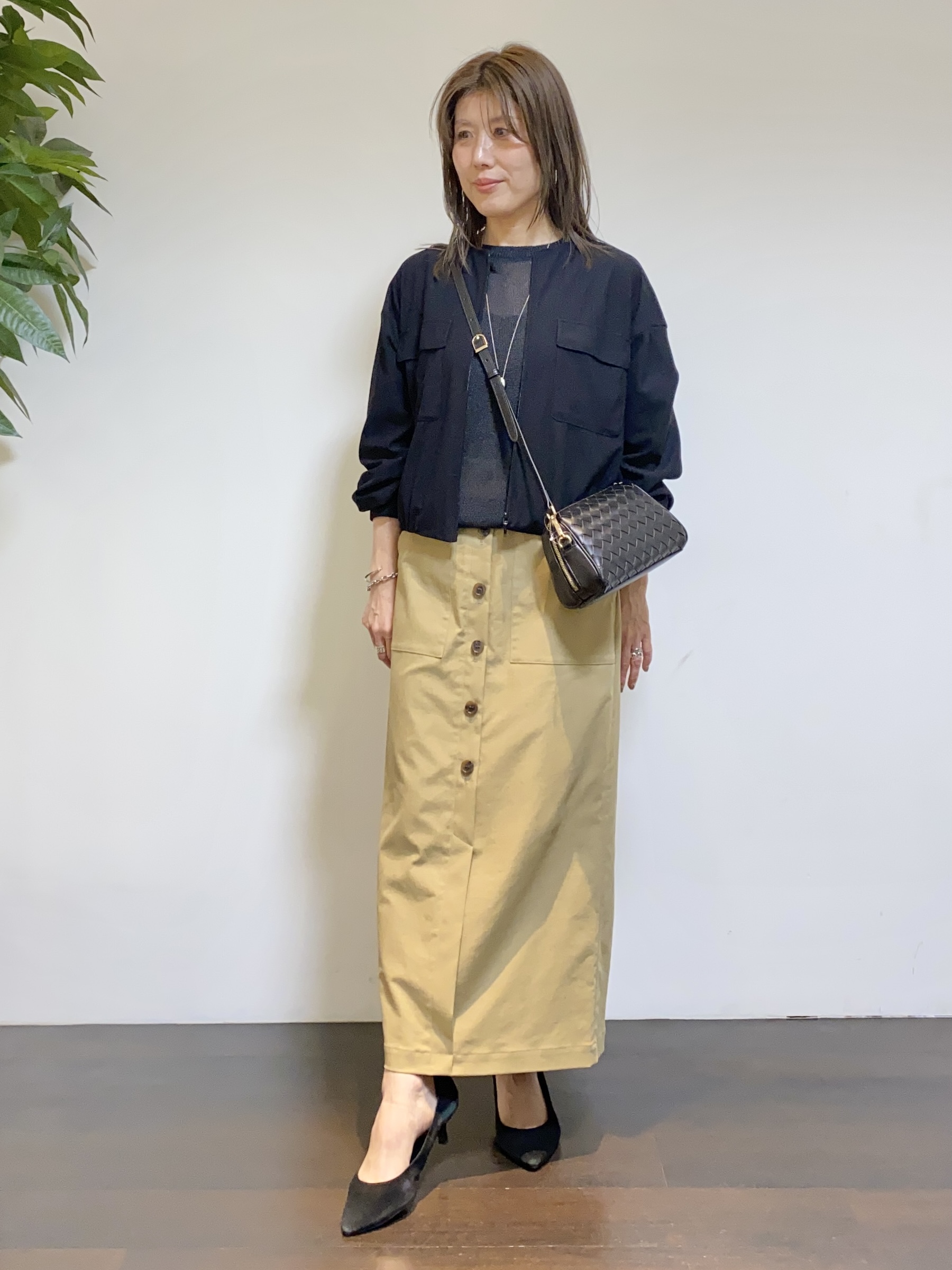 tomoさんの「UNTITLED｜◆【洗える】シアーブルゾン」を使ったコーディネート