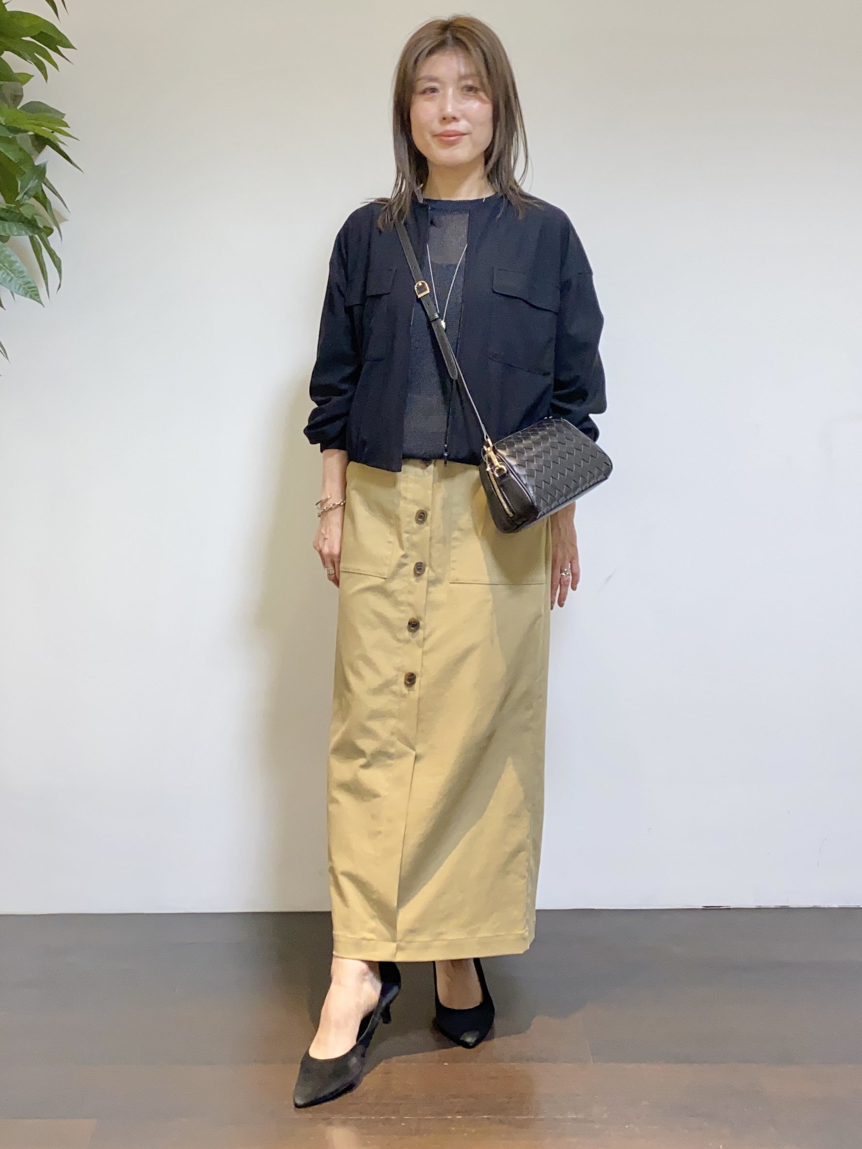 tomoさんの「UNTITLED｜◆【洗える】シアーブルゾン」を使ったコーディネート