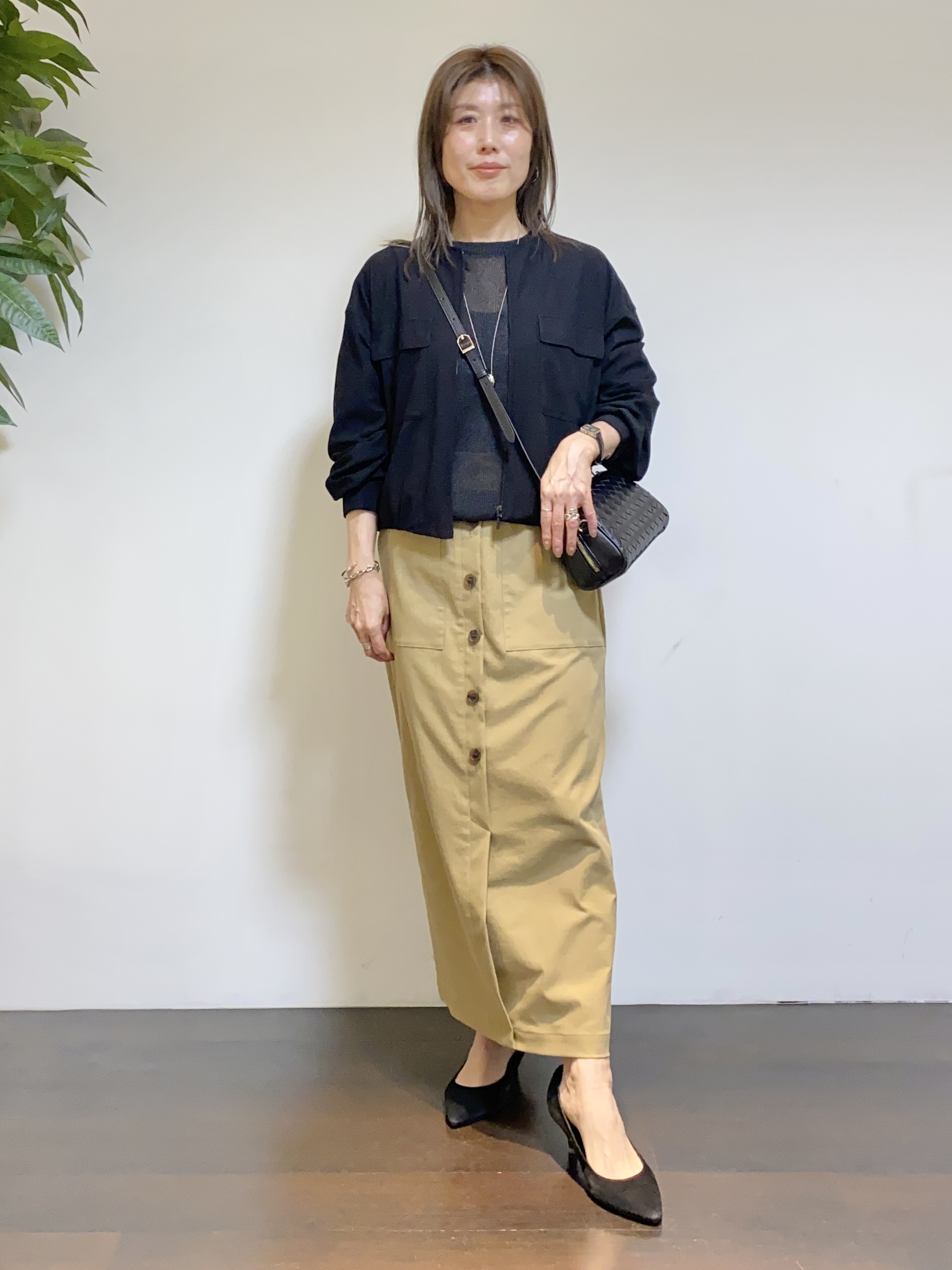 tomoさんの「UNTITLED｜◆【洗える】シアーブルゾン」を使ったコーディネート