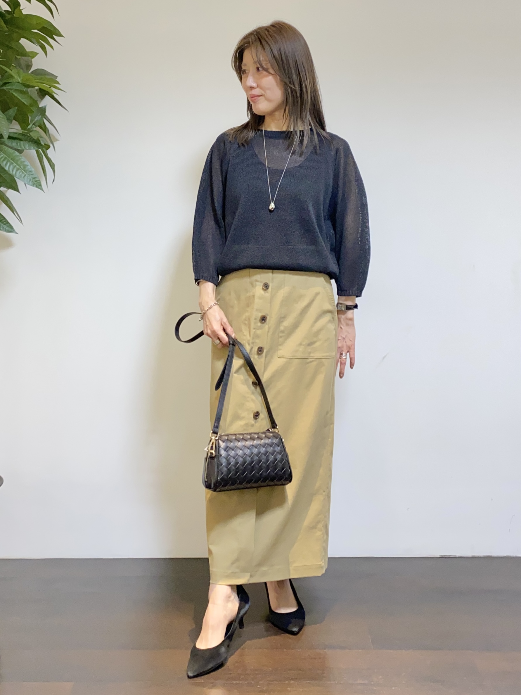 tomoさんの「UNTITLED｜◆【洗える】シアーブルゾン」を使ったコーディネート