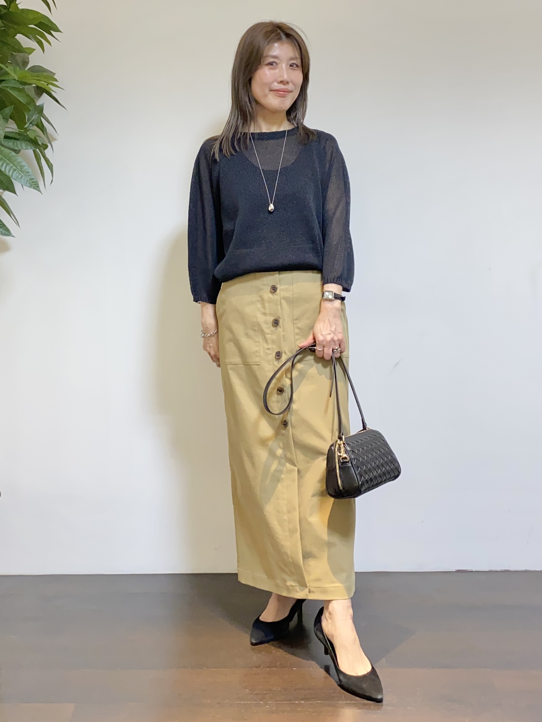 tomoさんの「UNTITLED｜◆【洗える】シアーブルゾン」を使ったコーディネート