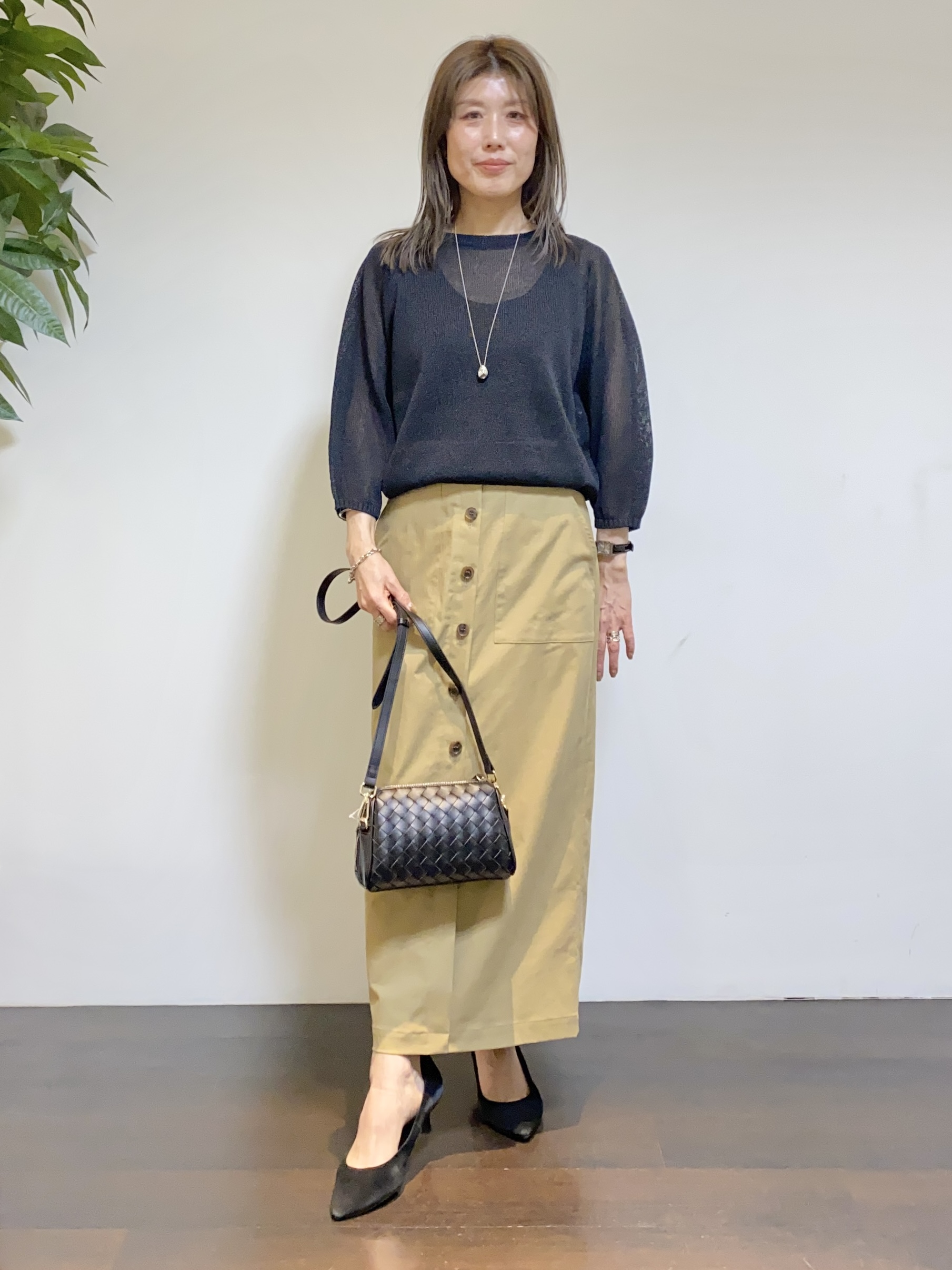 tomoさんの「UNTITLED｜◆【洗える】シアーブルゾン」を使ったコーディネート
