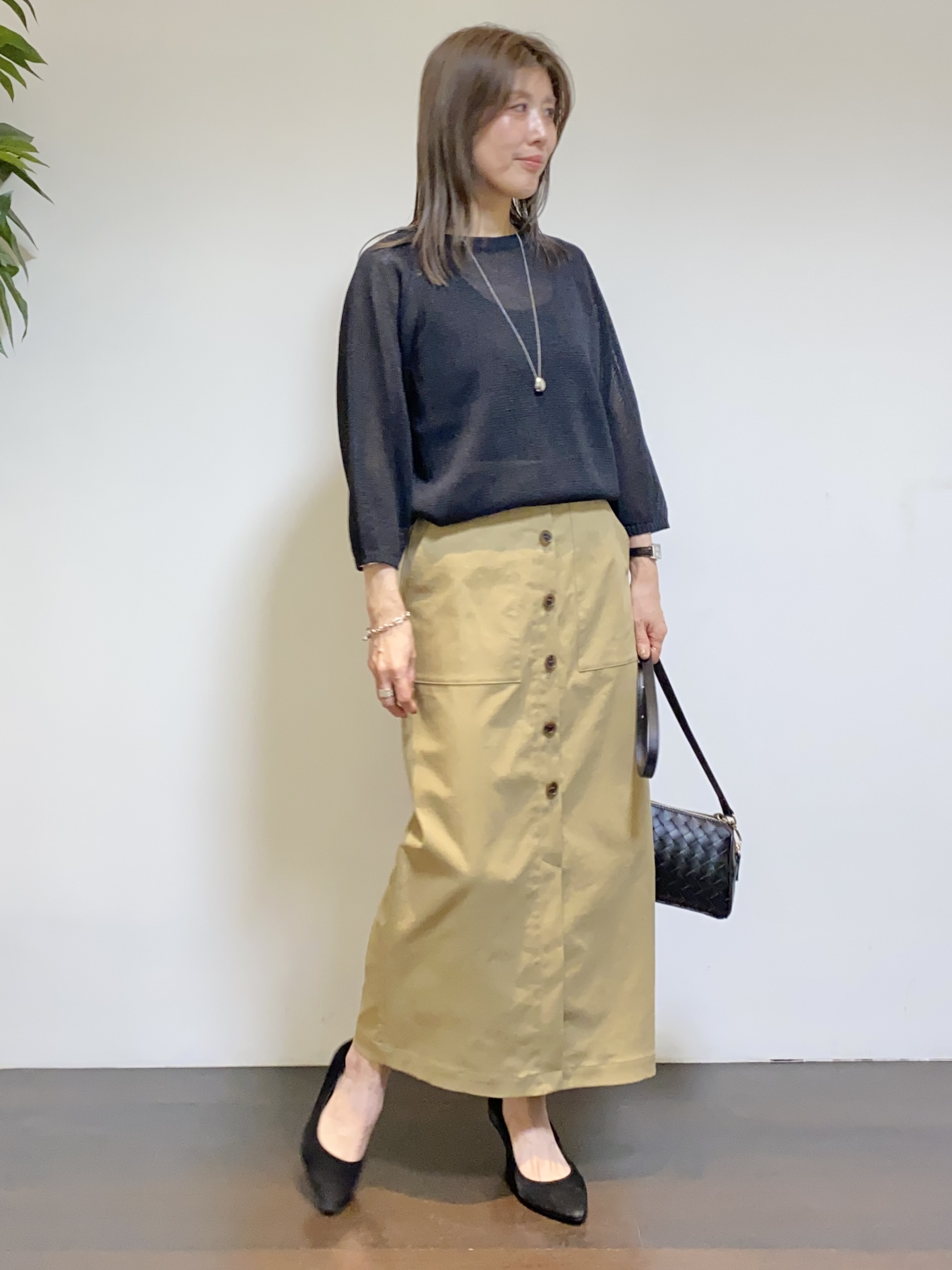 tomoさんの「UNTITLED｜◆【洗える】シアーブルゾン」を使ったコーディネート