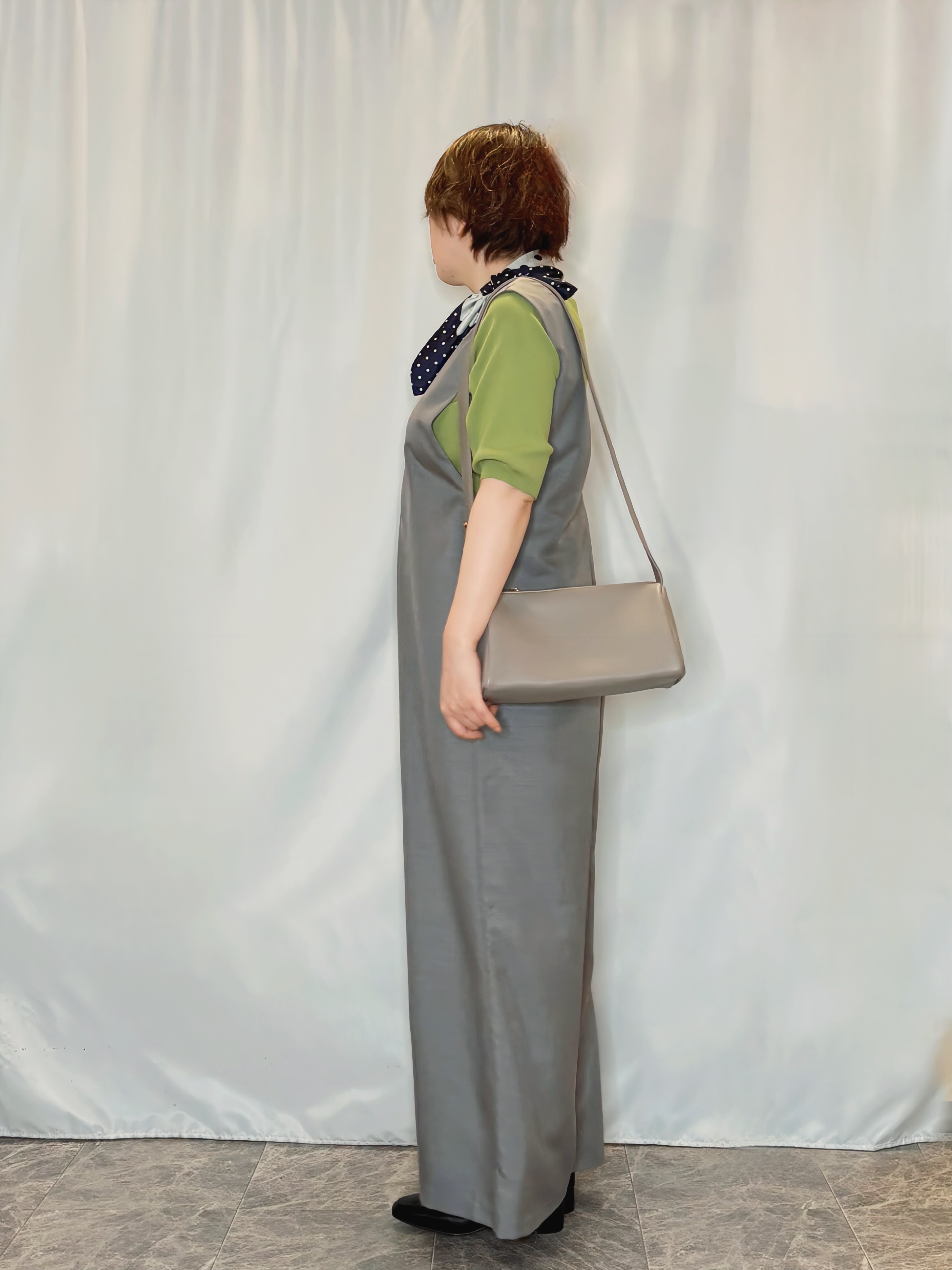 たみさんの「SHOO･LA･RUE｜【毎日洗える/S-LL/UV】上半身すっきり 二の腕見せない5分袖ニット」を使ったコーディネート