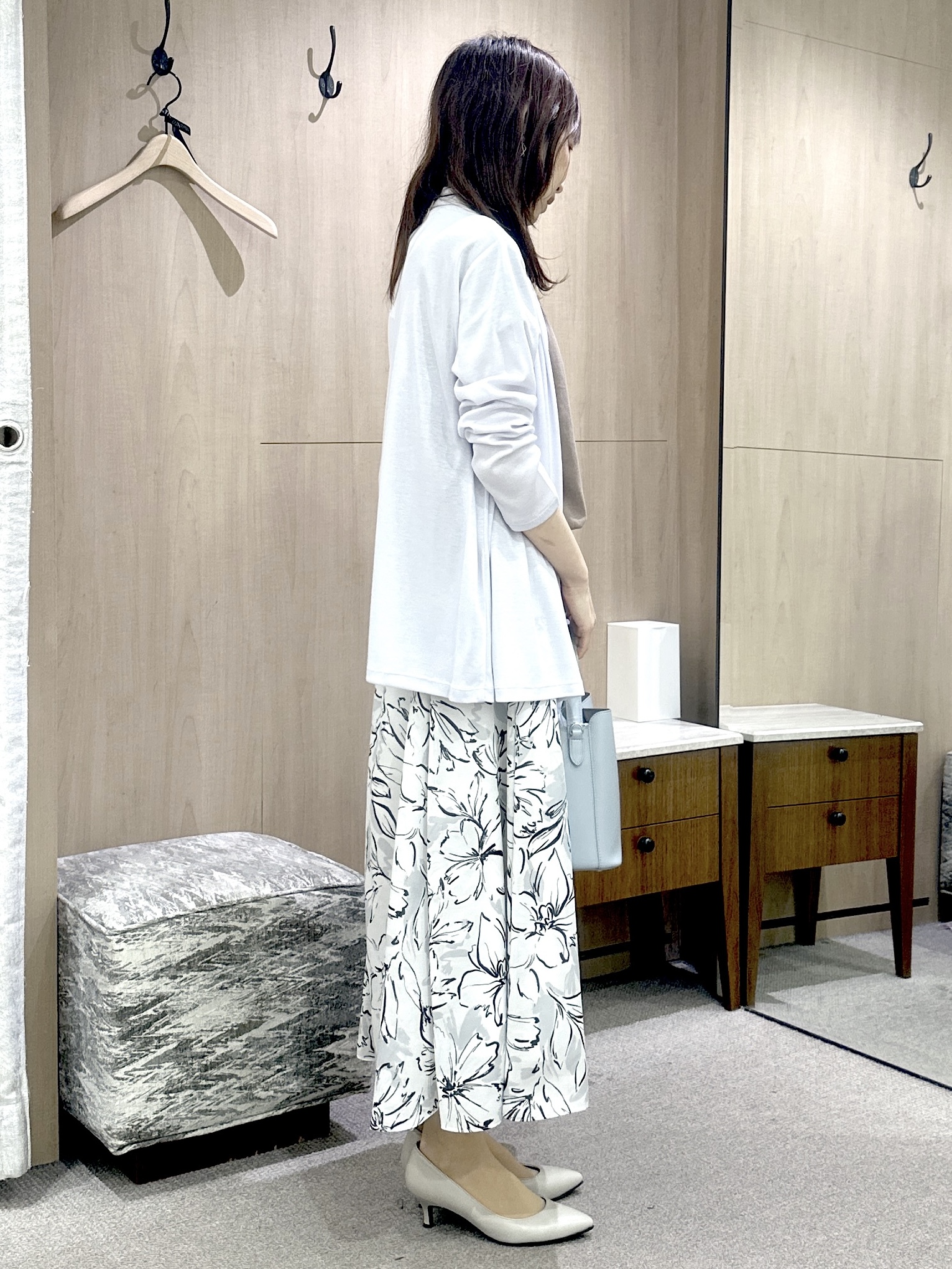 Miwaさんの「UNTITLED｜【9色展開/アンサンブル可/洗える】コットンベーシックニット」を使ったコーディネート