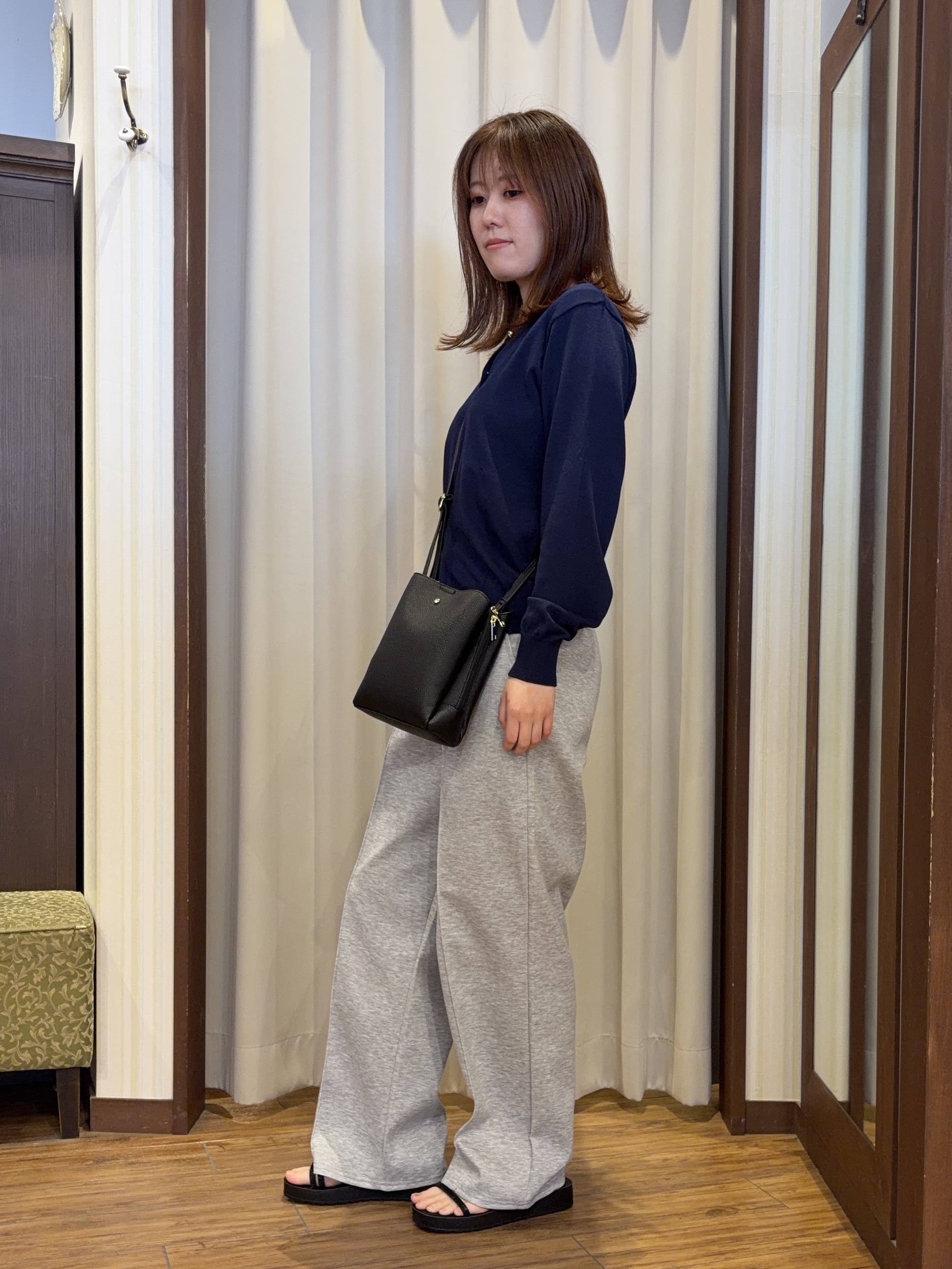 yuzukaさんの「SHOO･LA･RUE｜【S-LL】ピンタック ダンボールイージーワイドパンツ」を使ったコーディネート