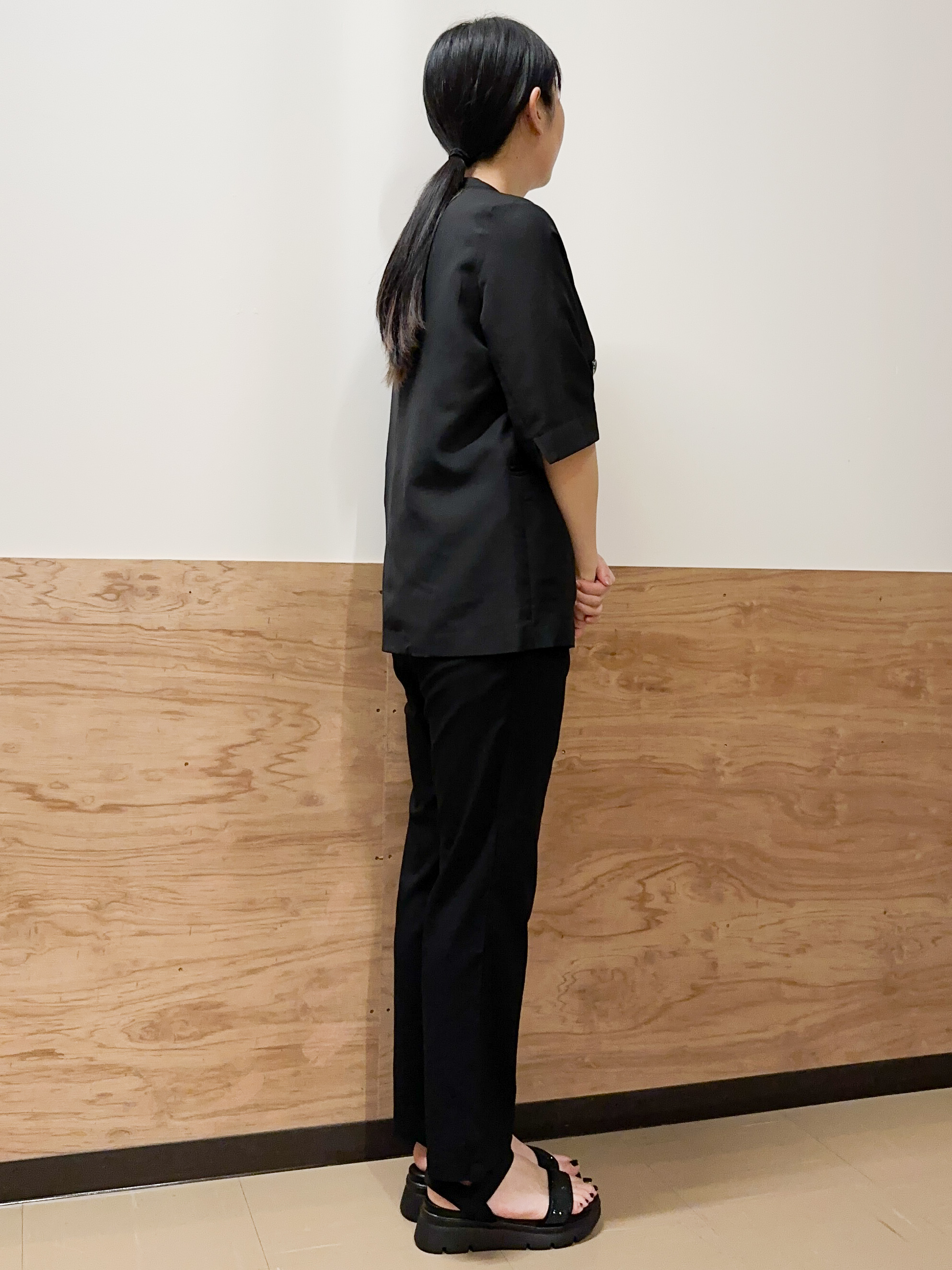 すーさんの「grove｜【洗濯機OK/ひんやり】軽く羽織れるハーフスリーブジャケット」を使ったコーディネート