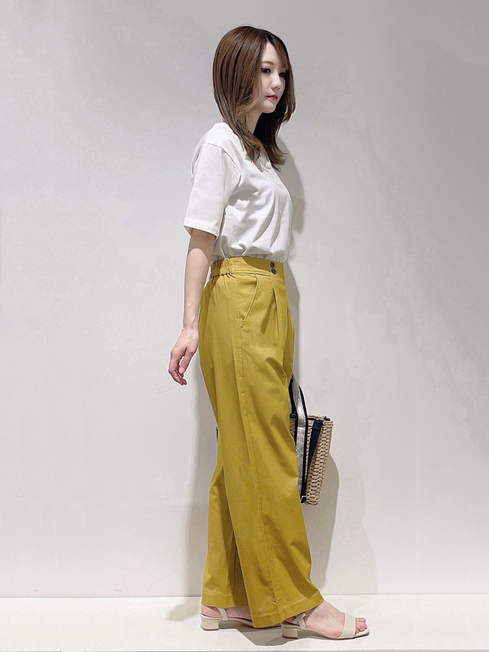HITOMIさんの「grove｜【UVカット/接触冷感】プリントアソート5分袖Tシャツ」を使ったコーディネート