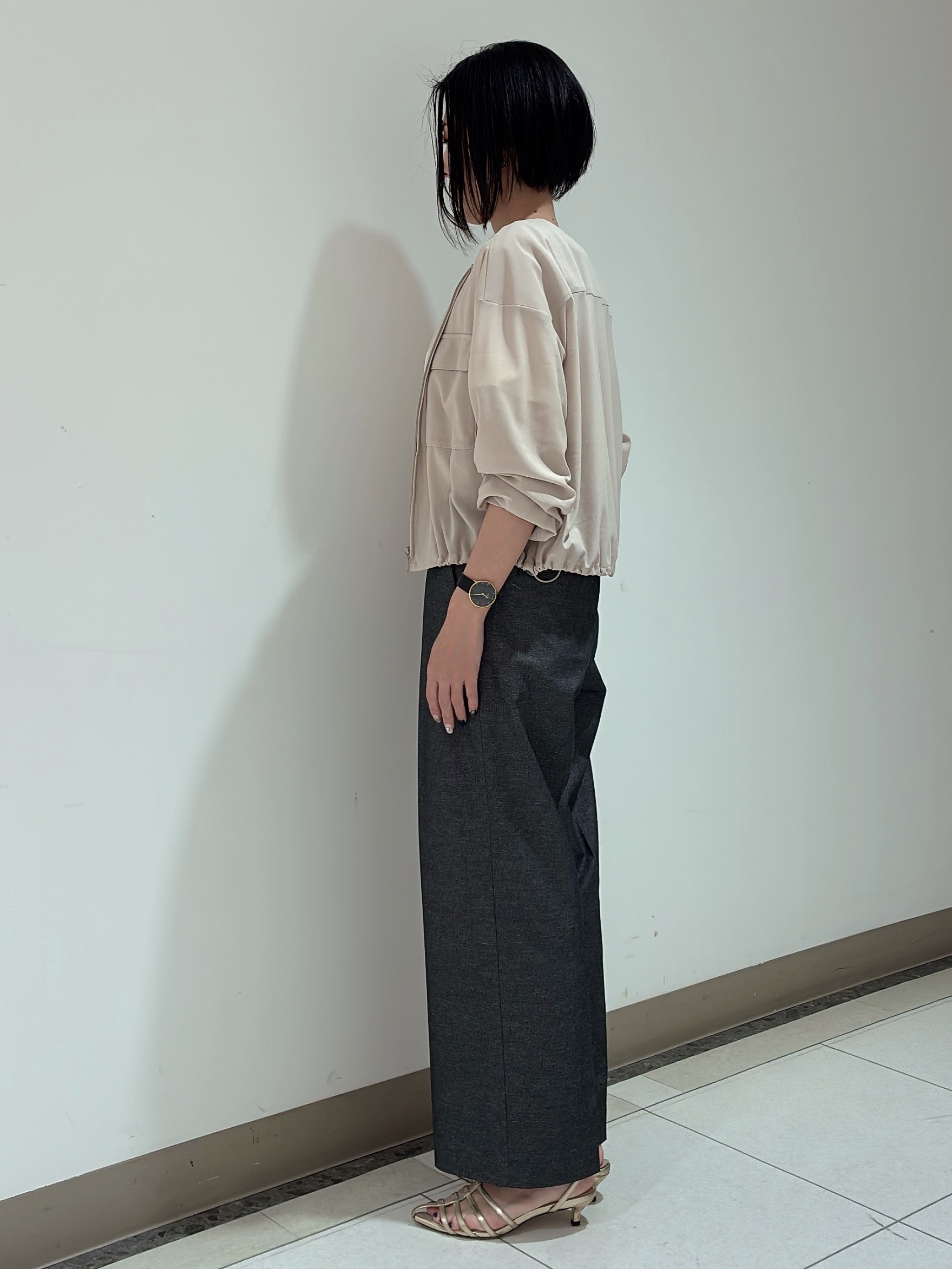 環さんの「UNTITLED｜◆【洗える】シアーブルゾン」を使ったコーディネート