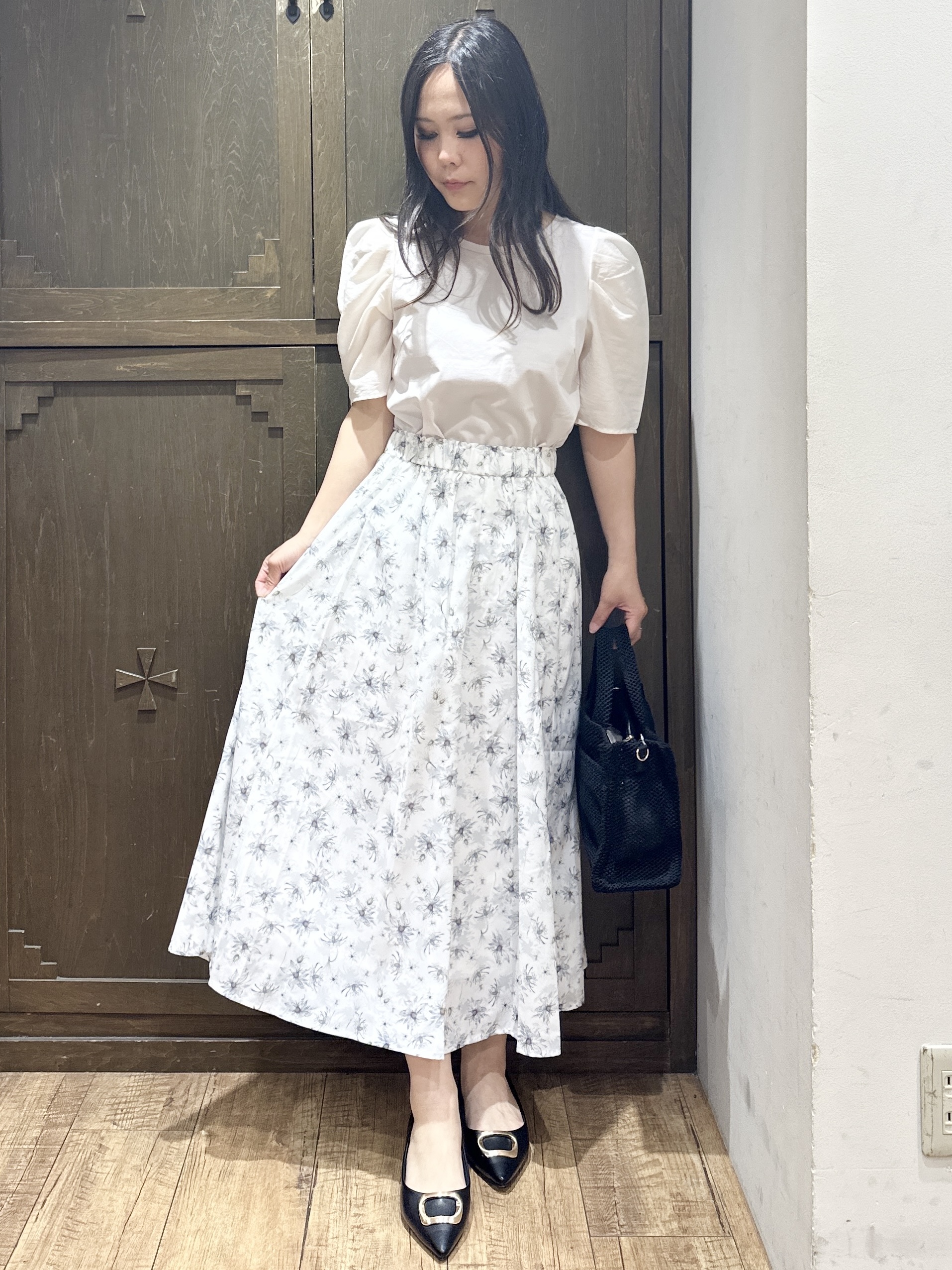 kanaさんの「index｜【UVケア／接触冷感】シアータックスリーブドッキングTシャツ《洗濯機OK》」を使ったコーディネート