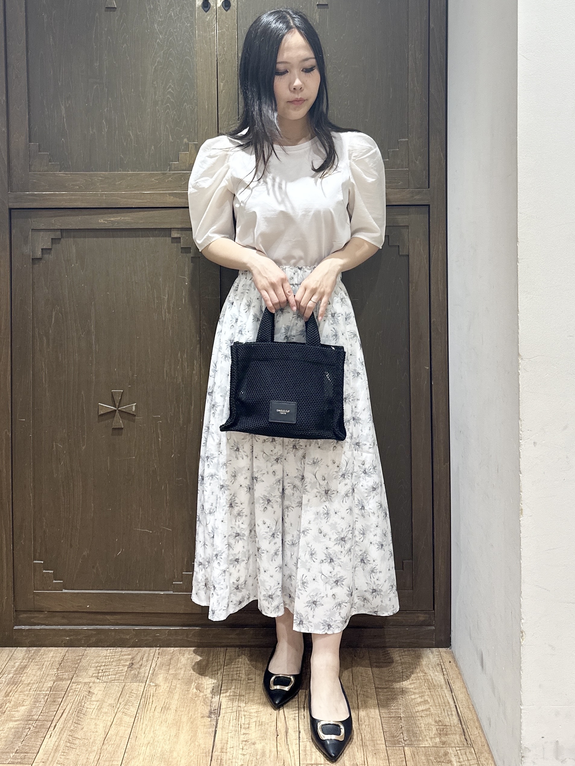 kanaさんの「index｜【UVケア／接触冷感】シアータックスリーブドッキングTシャツ《洗濯機OK》」を使ったコーディネート